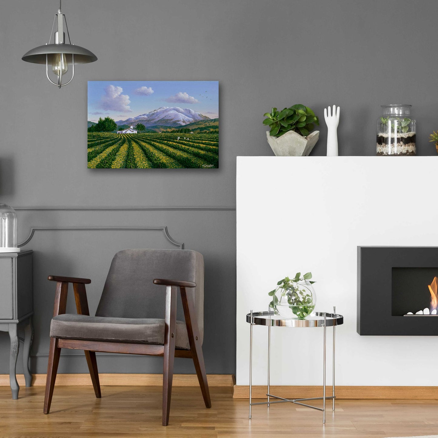 Epic Art 'Mount Sta Helena, Napa Valley' by Eduardo Camoes, Acrylic Glass Wall Art,24x16