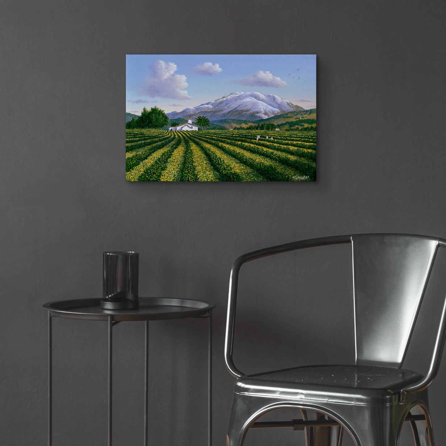 Epic Art 'Mount Sta Helena, Napa Valley' by Eduardo Camoes, Acrylic Glass Wall Art,24x16