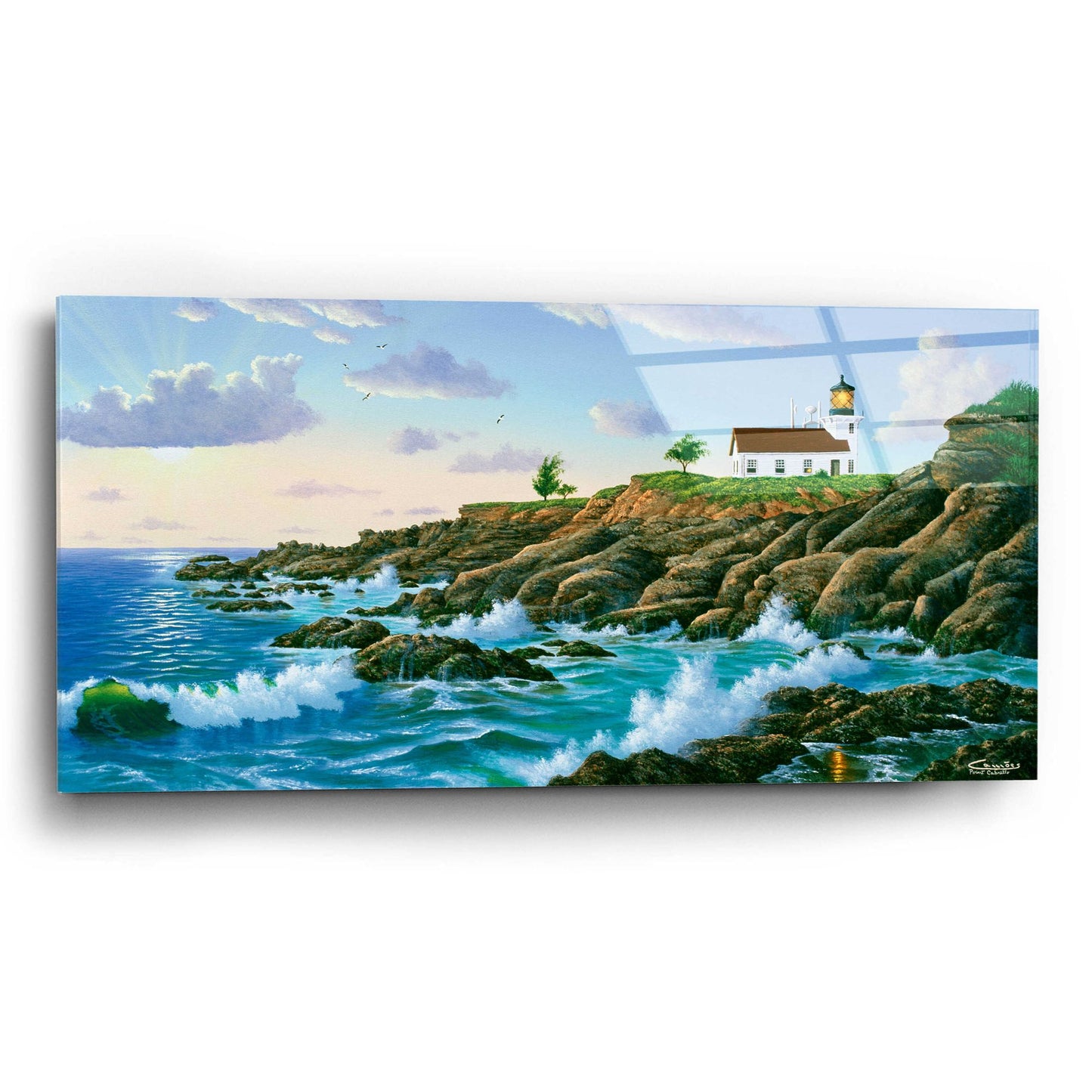 Epic Art 'Point Cabrillo, CA' by Eduardo Camoes, Acrylic Glass Wall Art,24x12