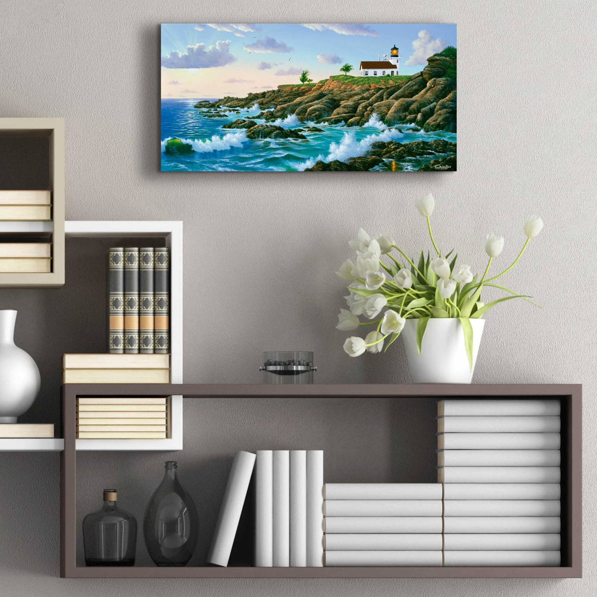 Epic Art 'Point Cabrillo, CA' by Eduardo Camoes, Acrylic Glass Wall Art,24x12