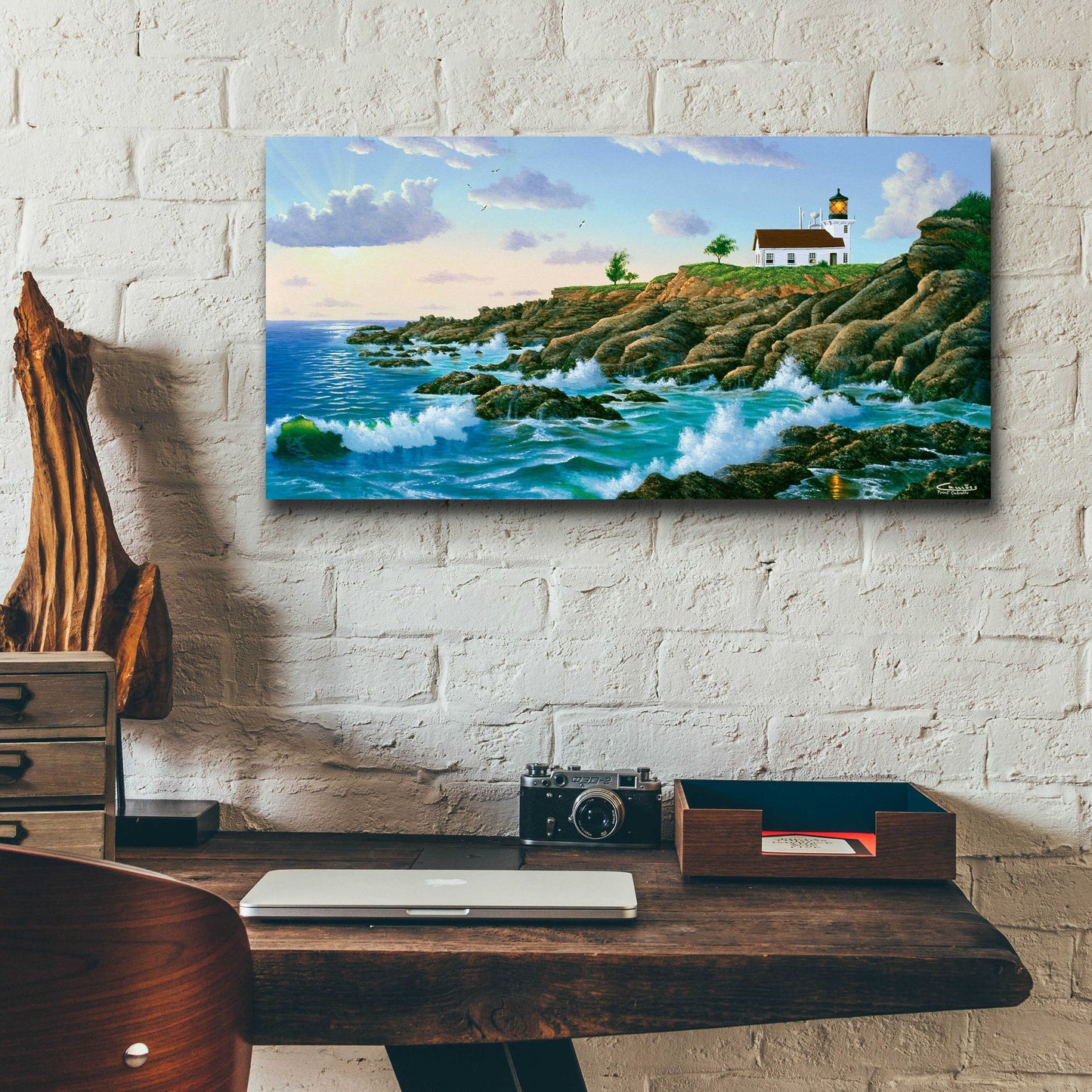 Epic Art 'Point Cabrillo, CA' by Eduardo Camoes, Acrylic Glass Wall Art,24x12