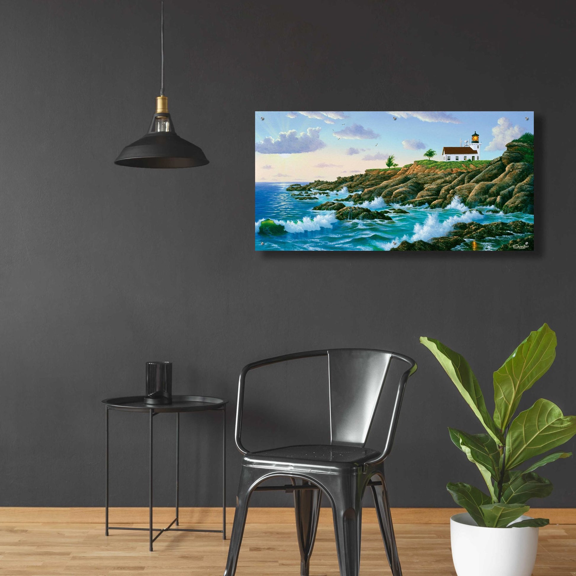 Epic Art 'Point Cabrillo, CA' by Eduardo Camoes, Acrylic Glass Wall Art,48x24