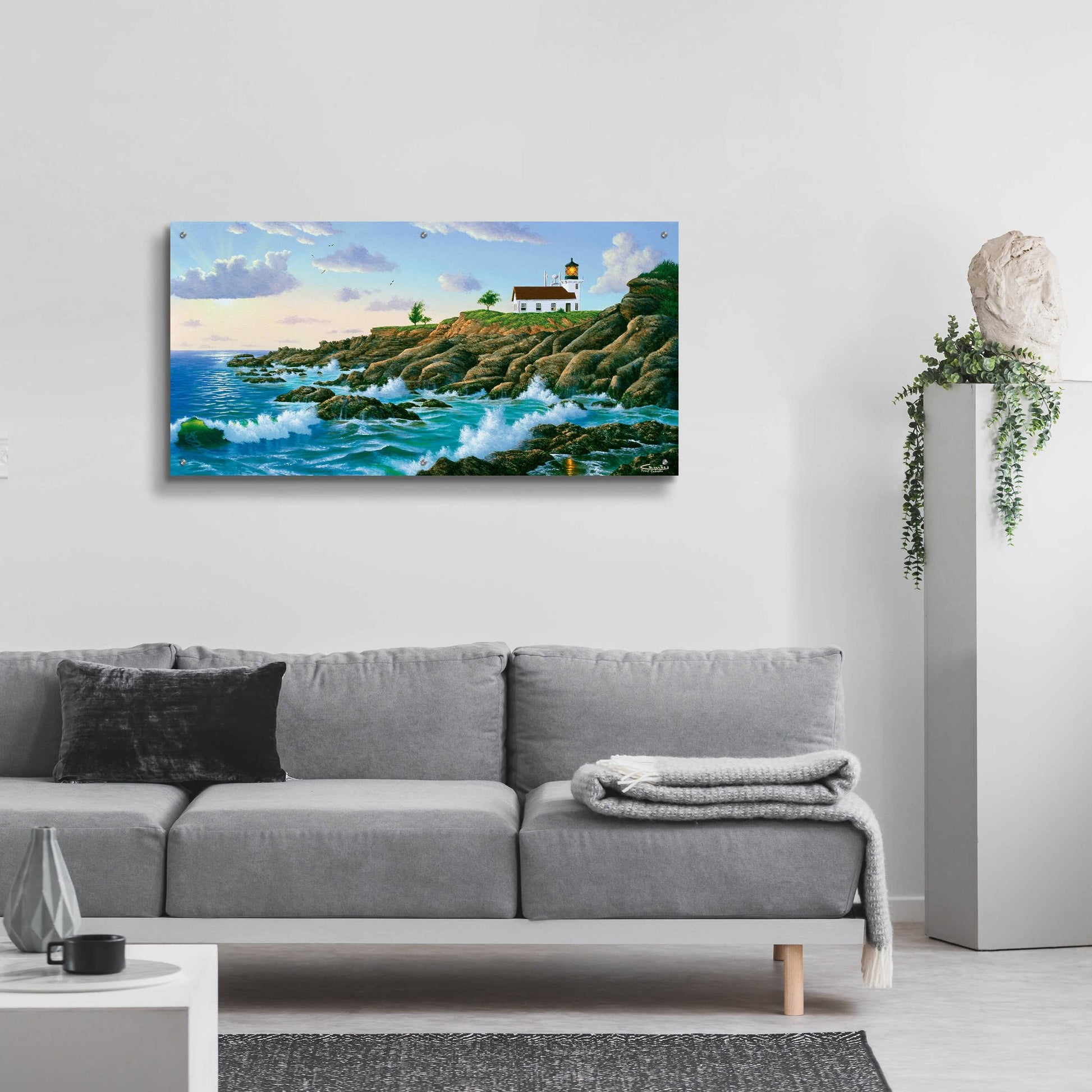 Epic Art 'Point Cabrillo, CA' by Eduardo Camoes, Acrylic Glass Wall Art,48x24