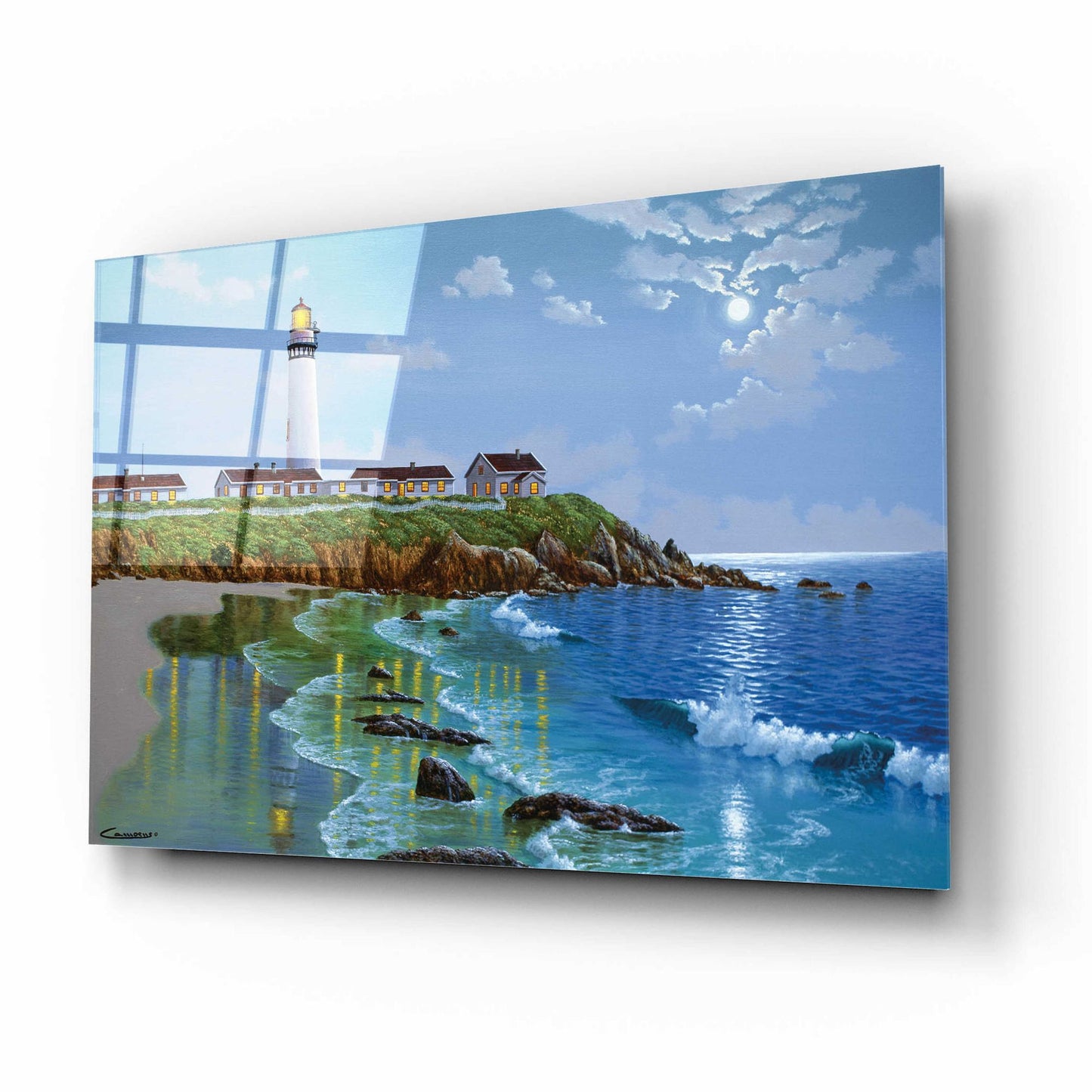 Epic Art 'Pigeon Point, CA' by Eduardo Camoes, Acrylic Glass Wall Art,16x12