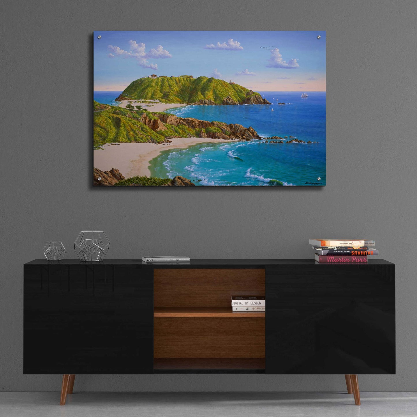 Epic Art 'Point Sur, CA' by Eduardo Camoes, Acrylic Glass Wall Art,36x24