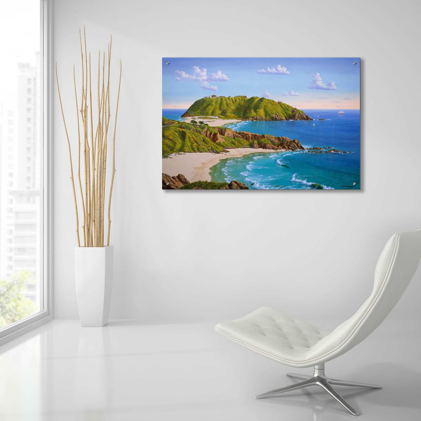 Epic Art 'Point Sur, CA' by Eduardo Camoes, Acrylic Glass Wall Art,36x24