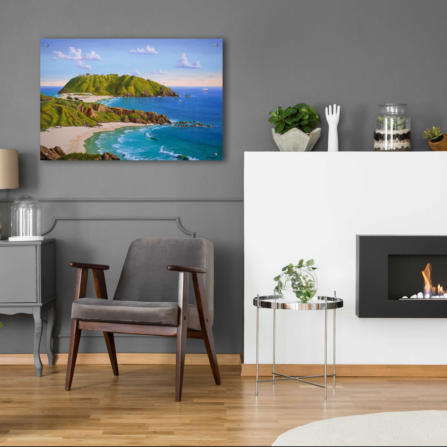 Epic Art 'Point Sur, CA' by Eduardo Camoes, Acrylic Glass Wall Art,36x24