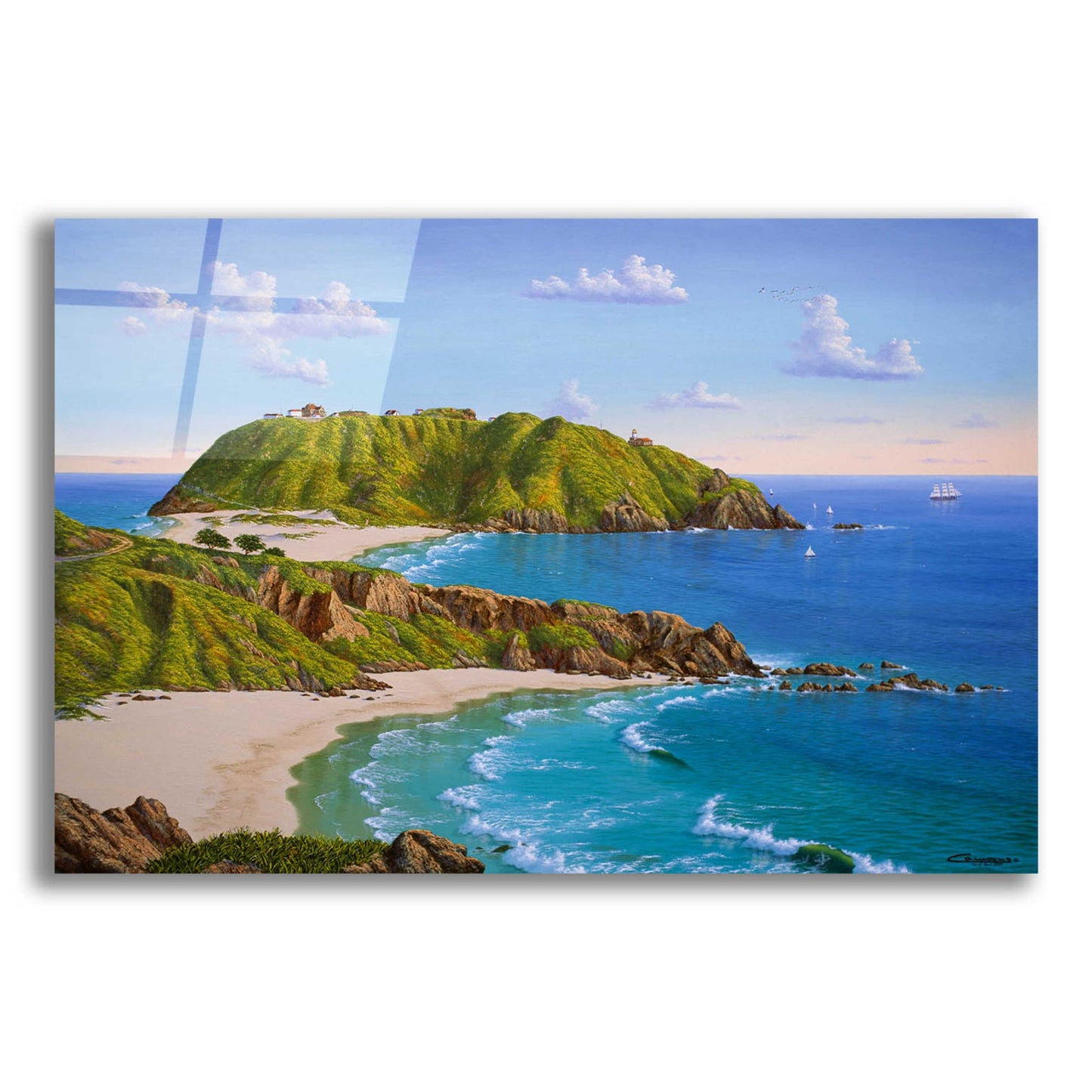 Epic Art 'Point Sur, CA' by Eduardo Camoes, Acrylic Glass Wall Art