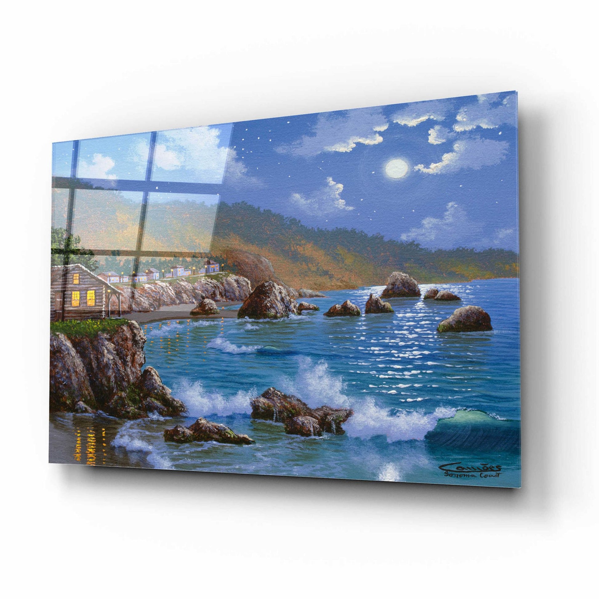 Epic Art 'Sonoma Coast, CA' by Eduardo Camoes, Acrylic Glass Wall Art,16x12