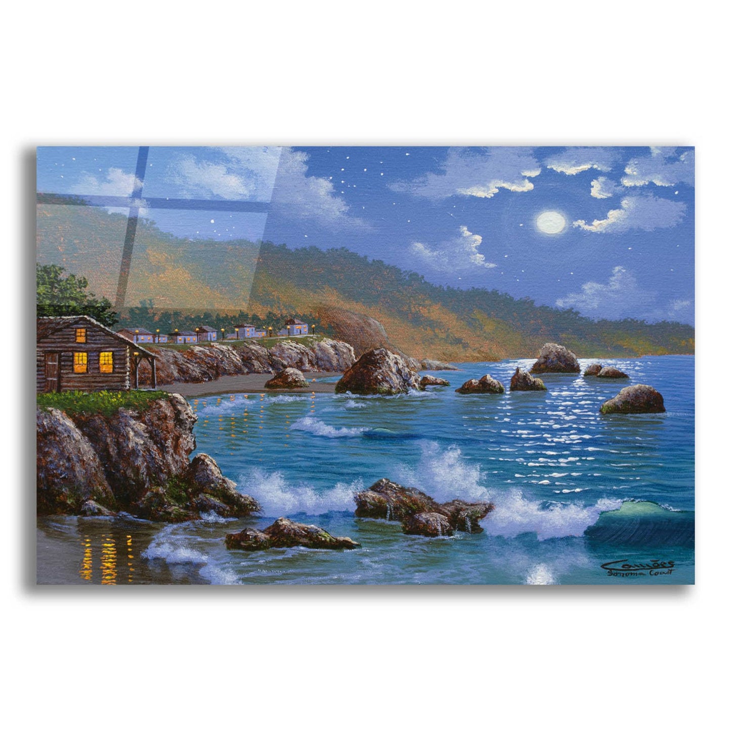 Epic Art 'Sonoma Coast, CA' by Eduardo Camoes, Acrylic Glass Wall Art,24x16