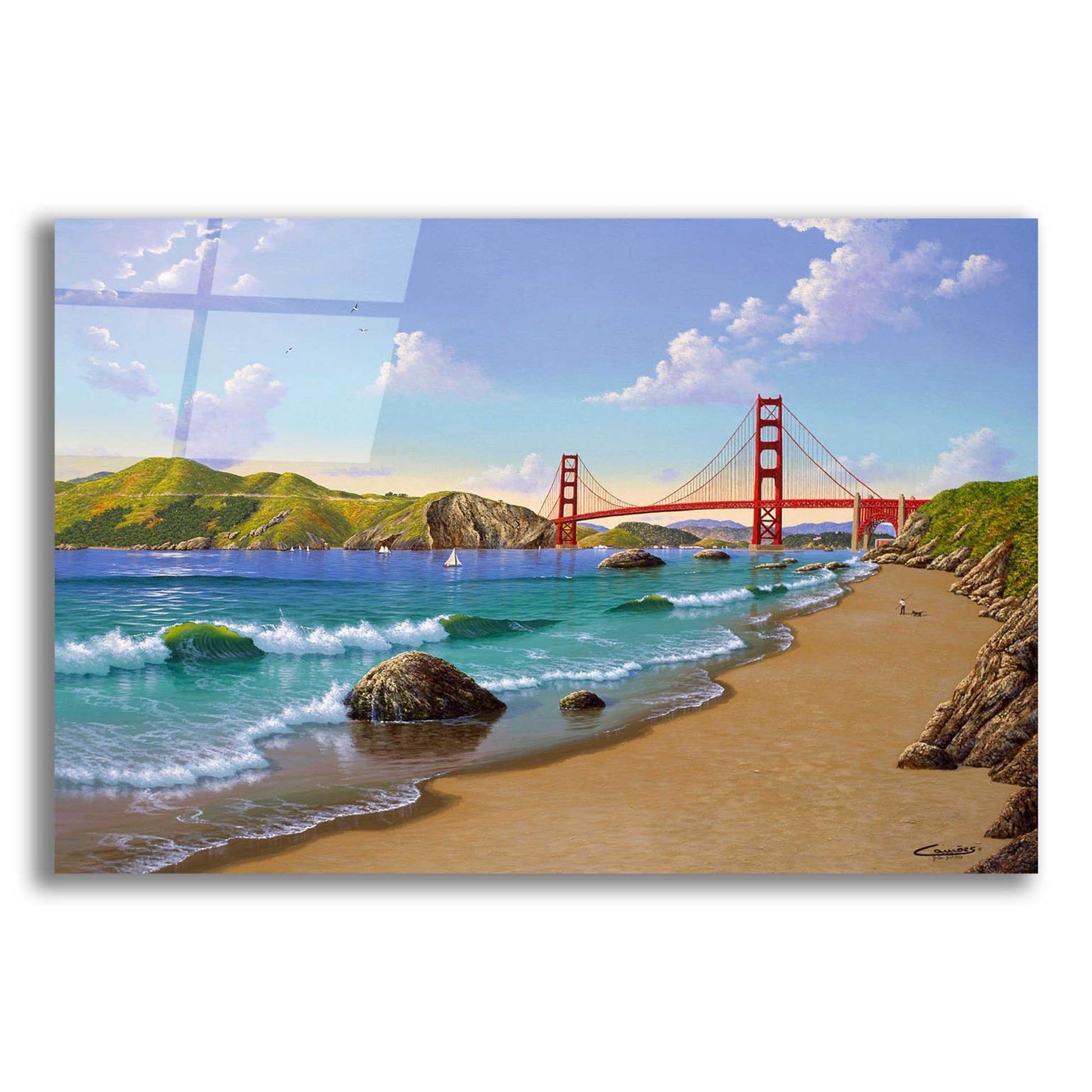 Epic Art 'Golden Gate, CA 1940' by Eduardo Camoes, Acrylic Glass Wall Art,24x16