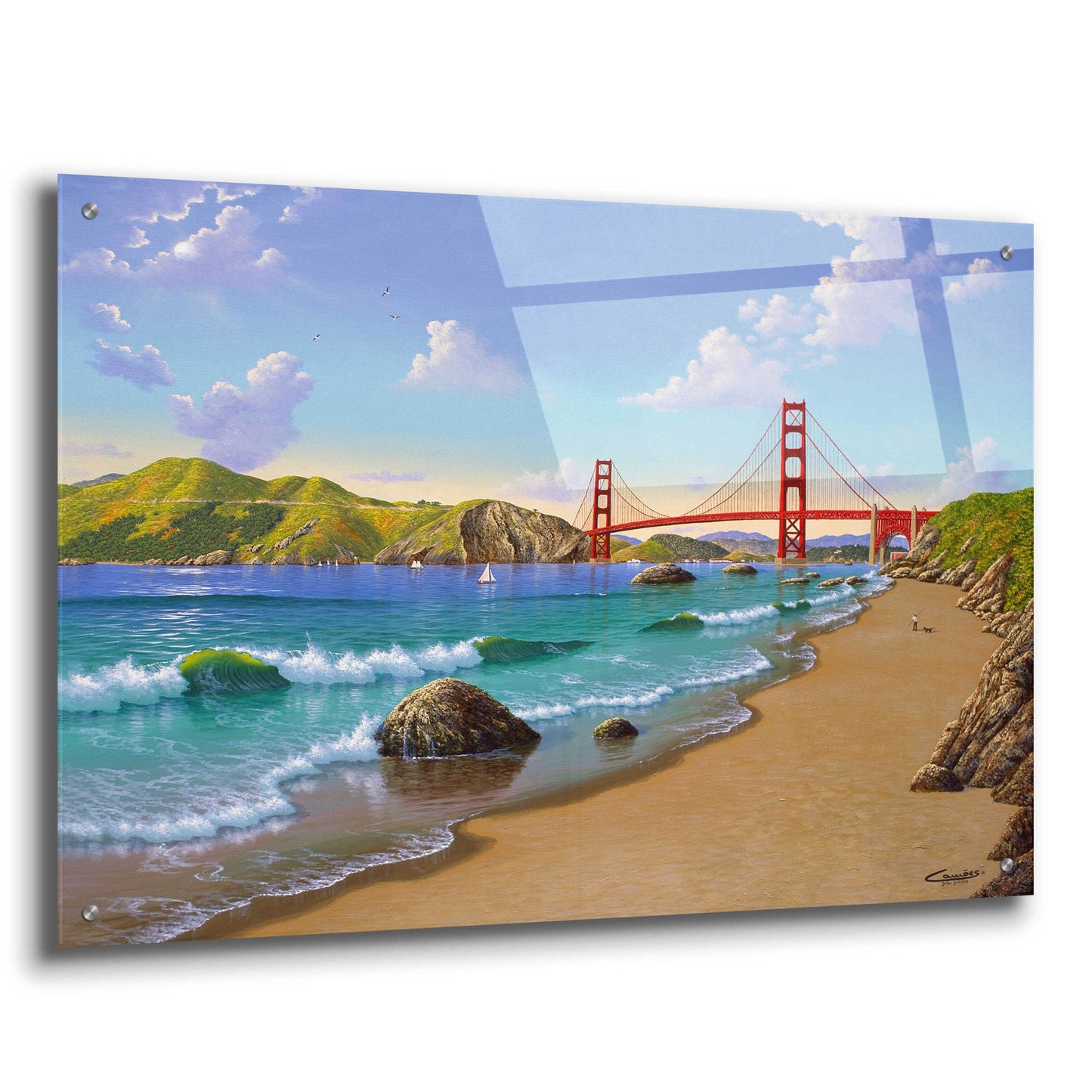 Epic Art 'Golden Gate, CA 1940' by Eduardo Camoes, Acrylic Glass Wall Art,36x24