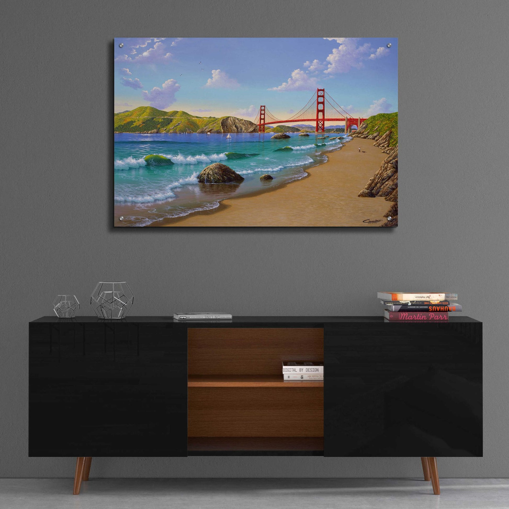 Epic Art 'Golden Gate, CA 1940' by Eduardo Camoes, Acrylic Glass Wall Art,36x24