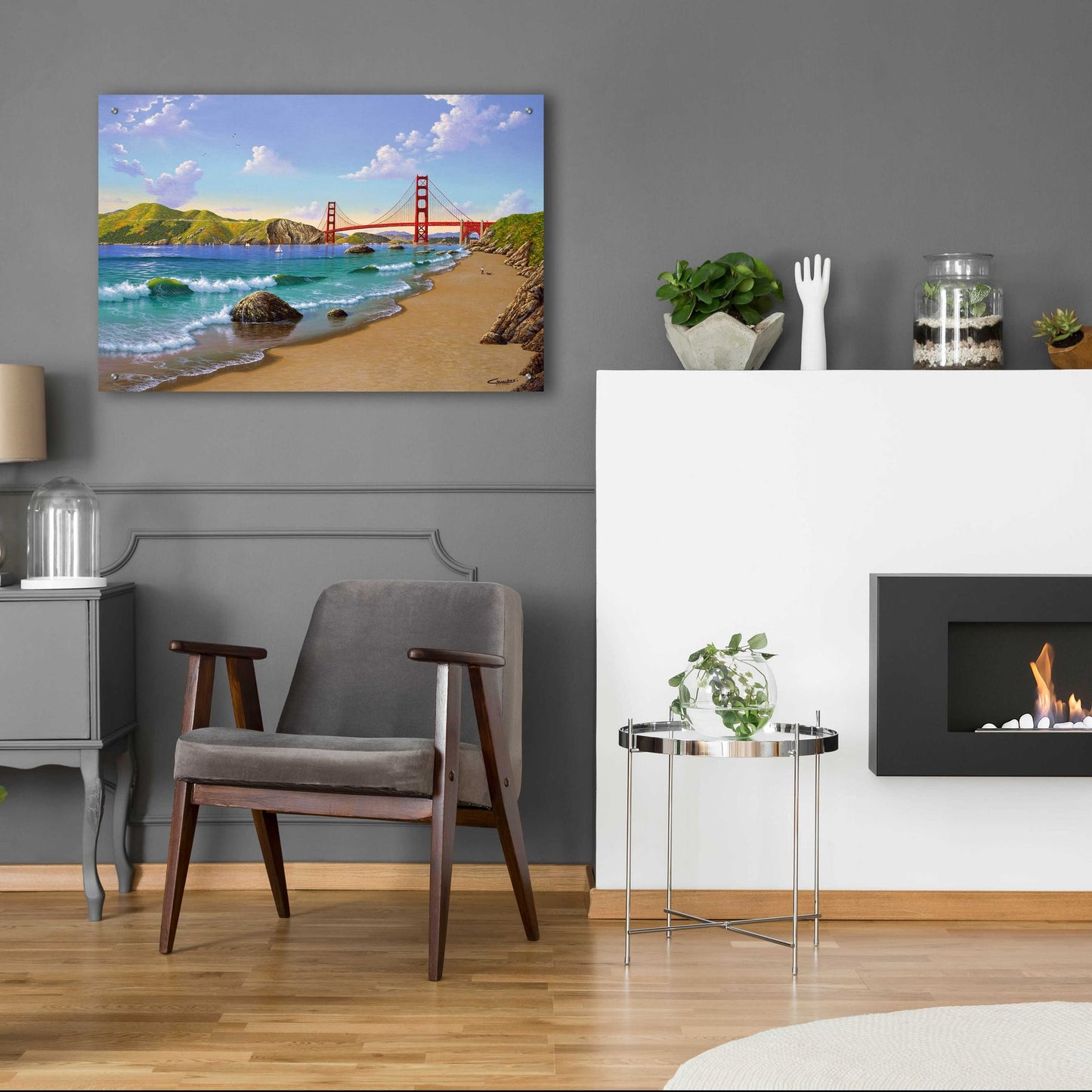 Epic Art 'Golden Gate, CA 1940' by Eduardo Camoes, Acrylic Glass Wall Art,36x24