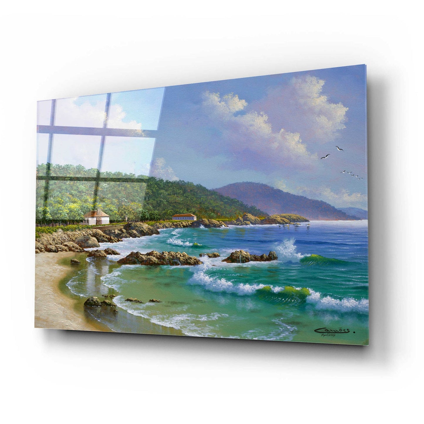 Epic Art 'Carmel, CA' by Eduardo Camoes, Acrylic Glass Wall Art,24x16