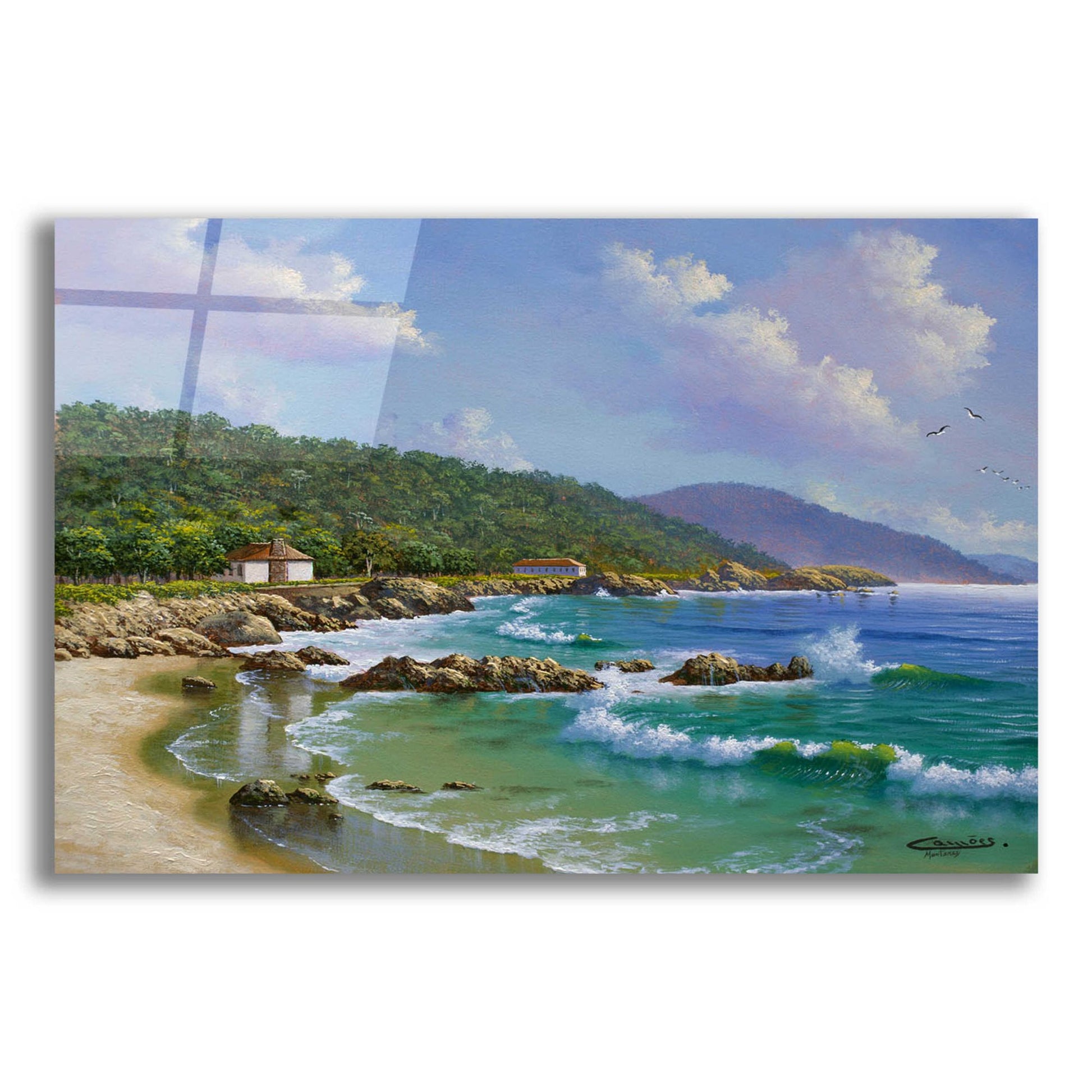 Epic Art 'Carmel, CA' by Eduardo Camoes, Acrylic Glass Wall Art,24x16