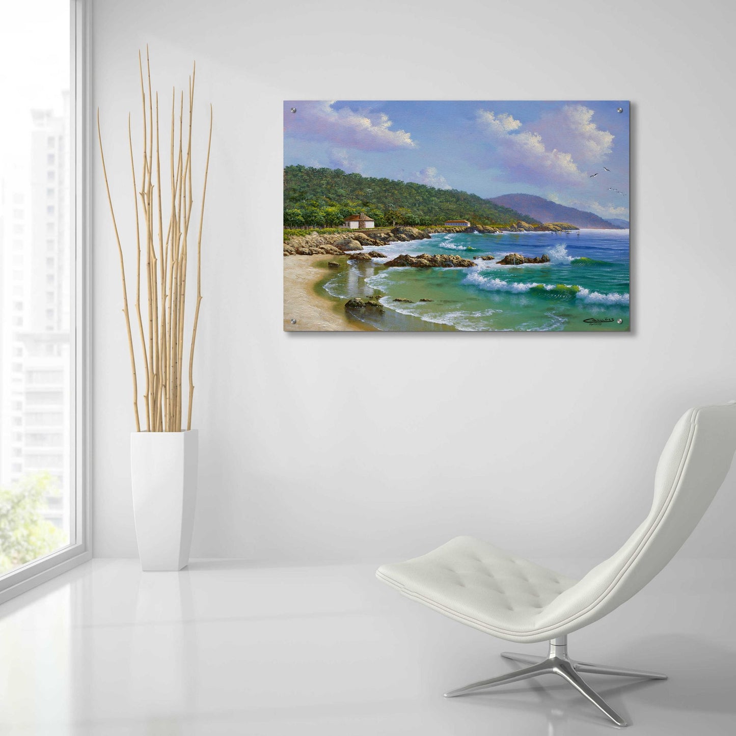 Epic Art 'Carmel, CA' by Eduardo Camoes, Acrylic Glass Wall Art,36x24