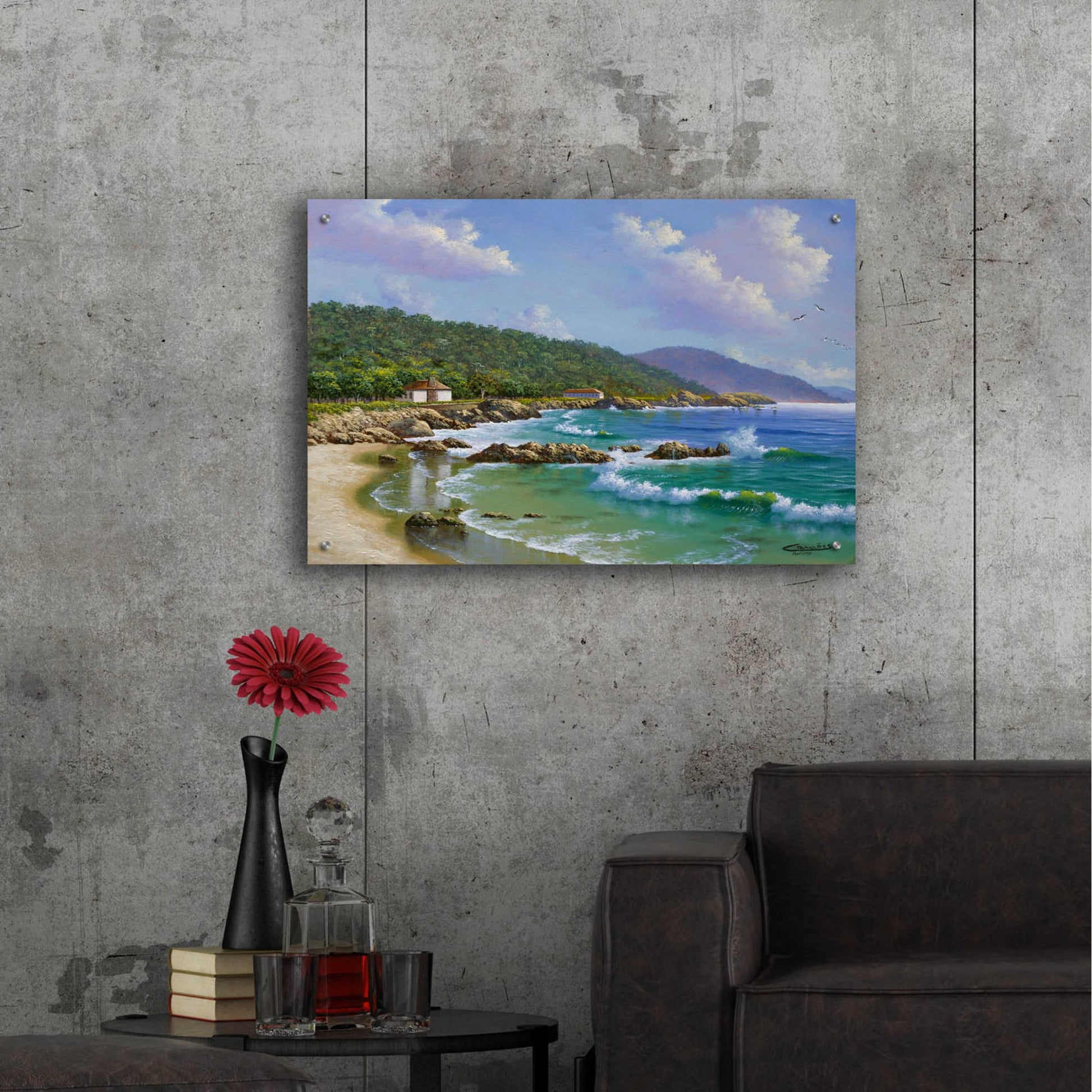 Epic Art 'Carmel, CA' by Eduardo Camoes, Acrylic Glass Wall Art,36x24