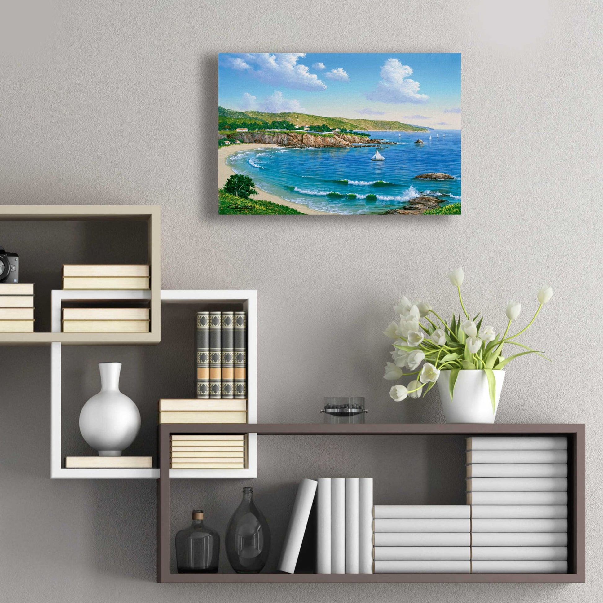 Epic Art 'Laguna Beach, CA' by Eduardo Camoes, Acrylic Glass Wall Art,24x16