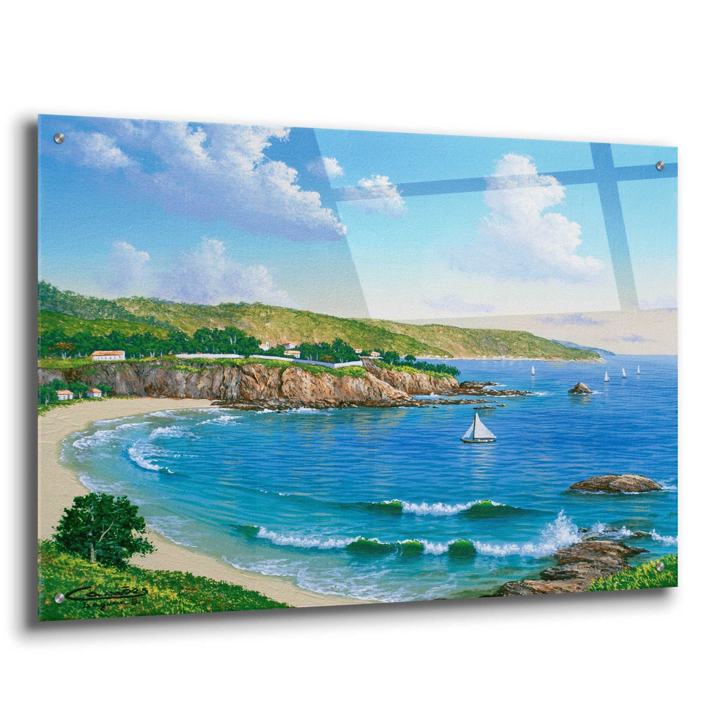 Epic Art 'Laguna Beach, CA' by Eduardo Camoes, Acrylic Glass Wall Art,36x24