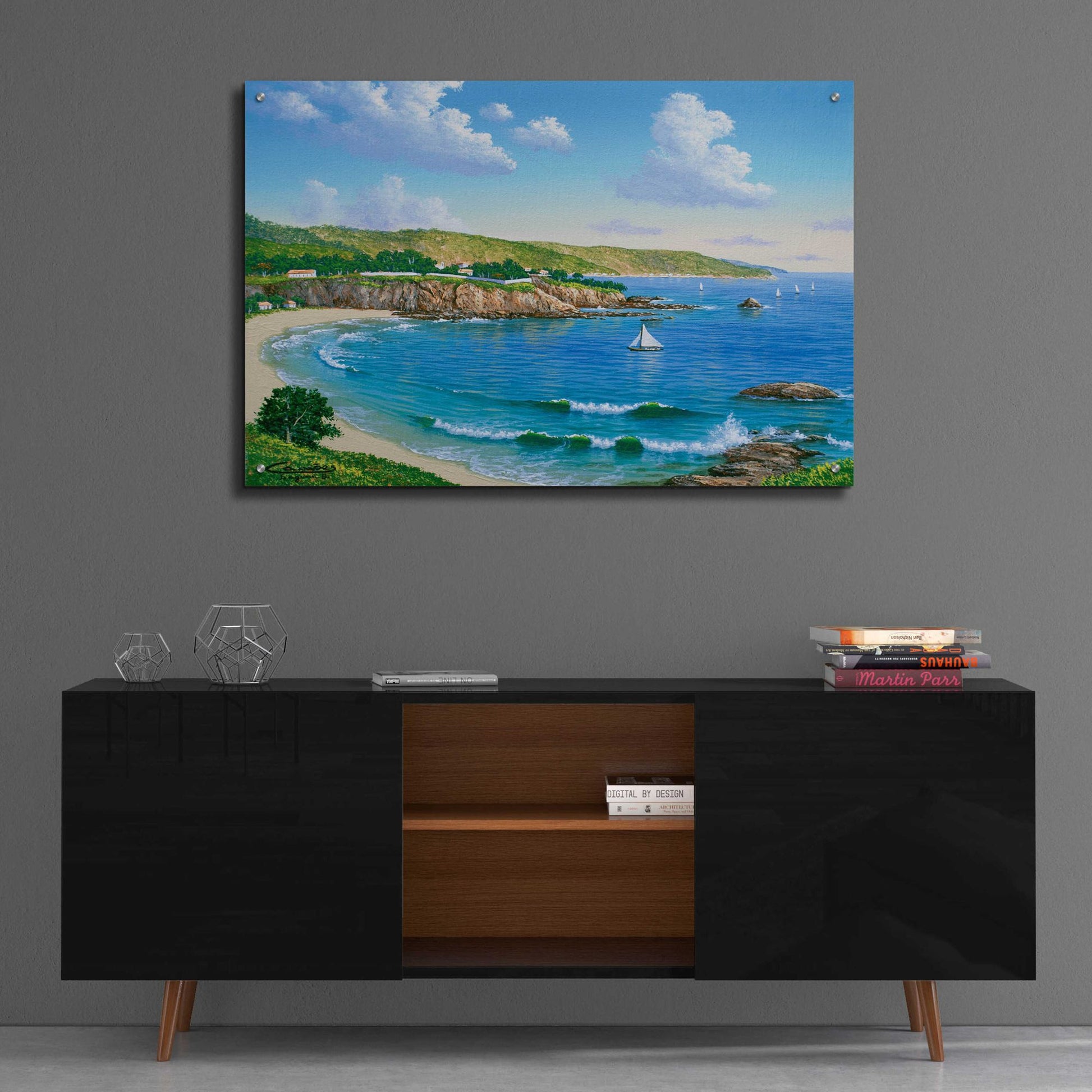 Epic Art 'Laguna Beach, CA' by Eduardo Camoes, Acrylic Glass Wall Art,36x24