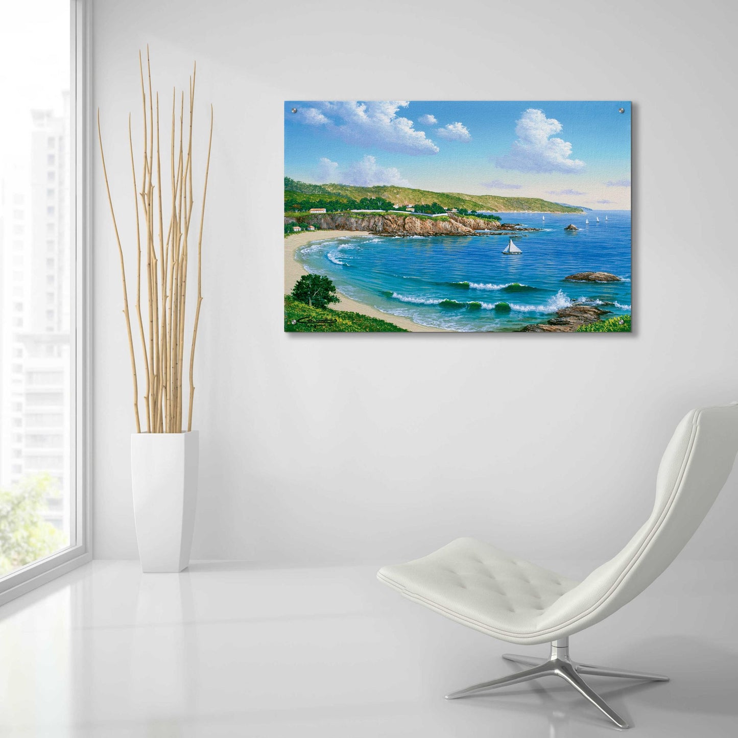 Epic Art 'Laguna Beach, CA' by Eduardo Camoes, Acrylic Glass Wall Art,36x24