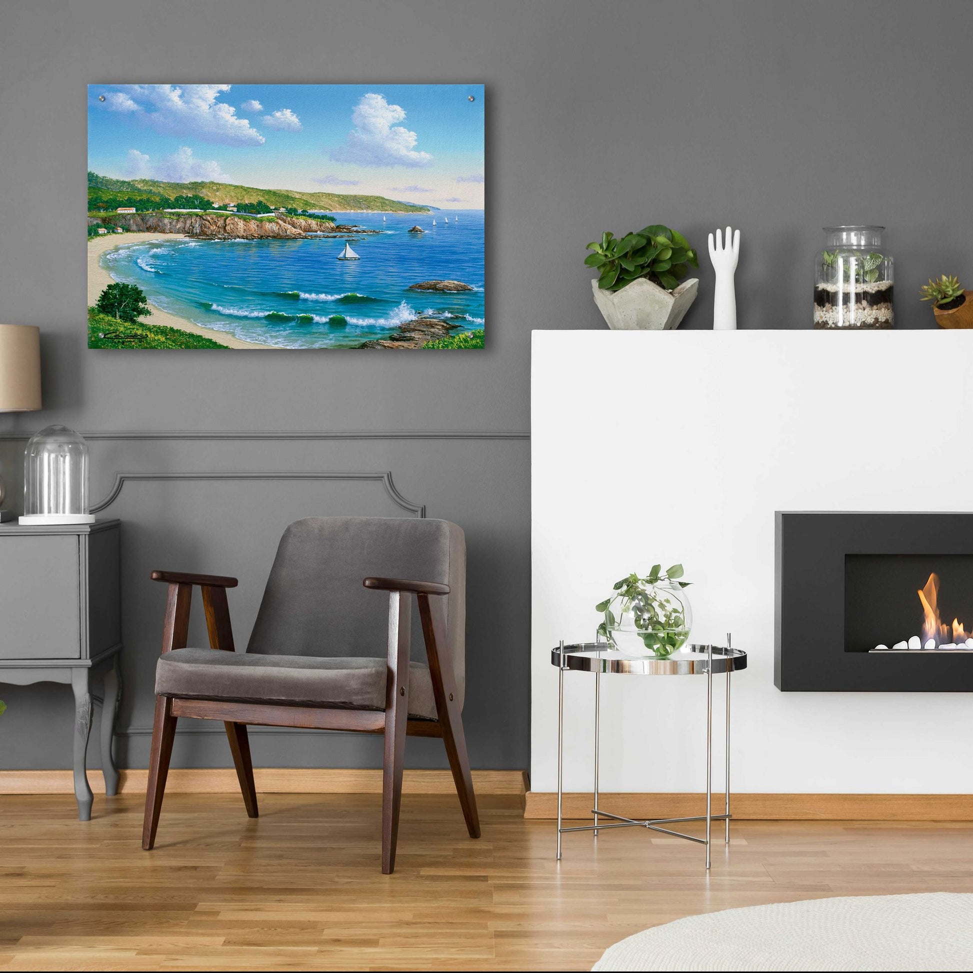 Epic Art 'Laguna Beach, CA' by Eduardo Camoes, Acrylic Glass Wall Art,36x24