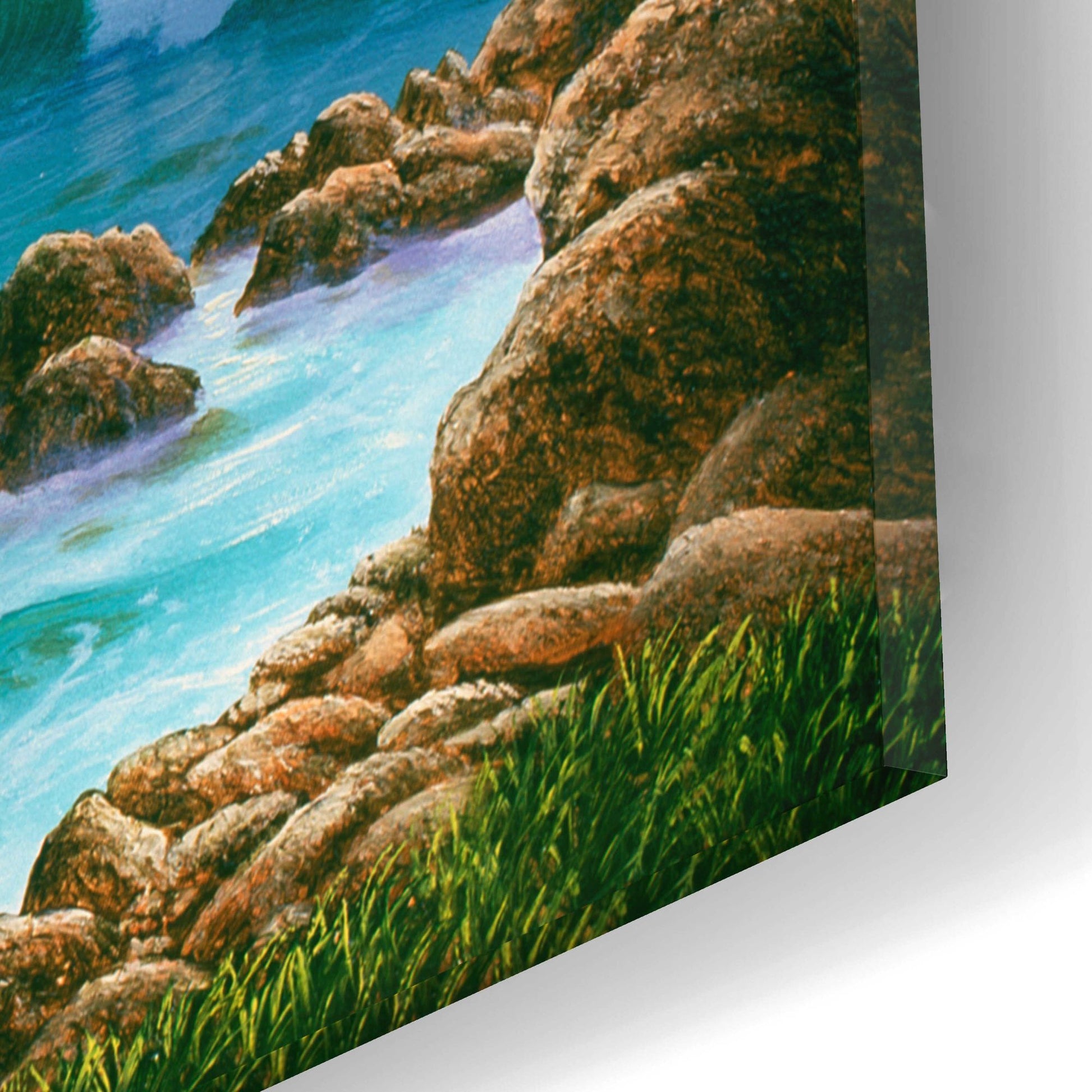 Epic Art 'Lone Cypress, Carmel, CA' by Eduardo Camoes, Acrylic Glass Wall Art,16x12