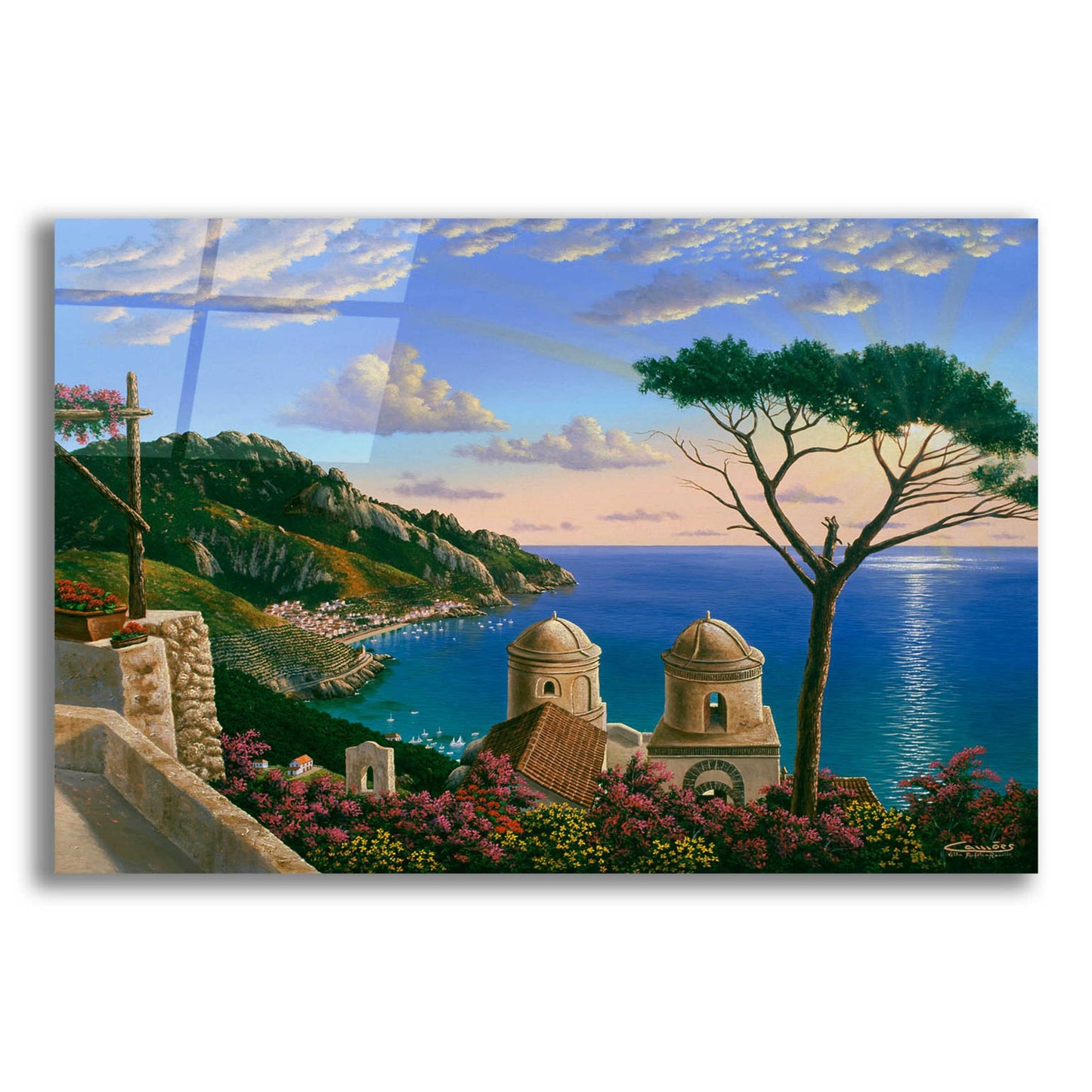 Epic Art 'Villa Rufolo, Italy' by Eduardo Camoes, Acrylic Glass Wall Art,24x16