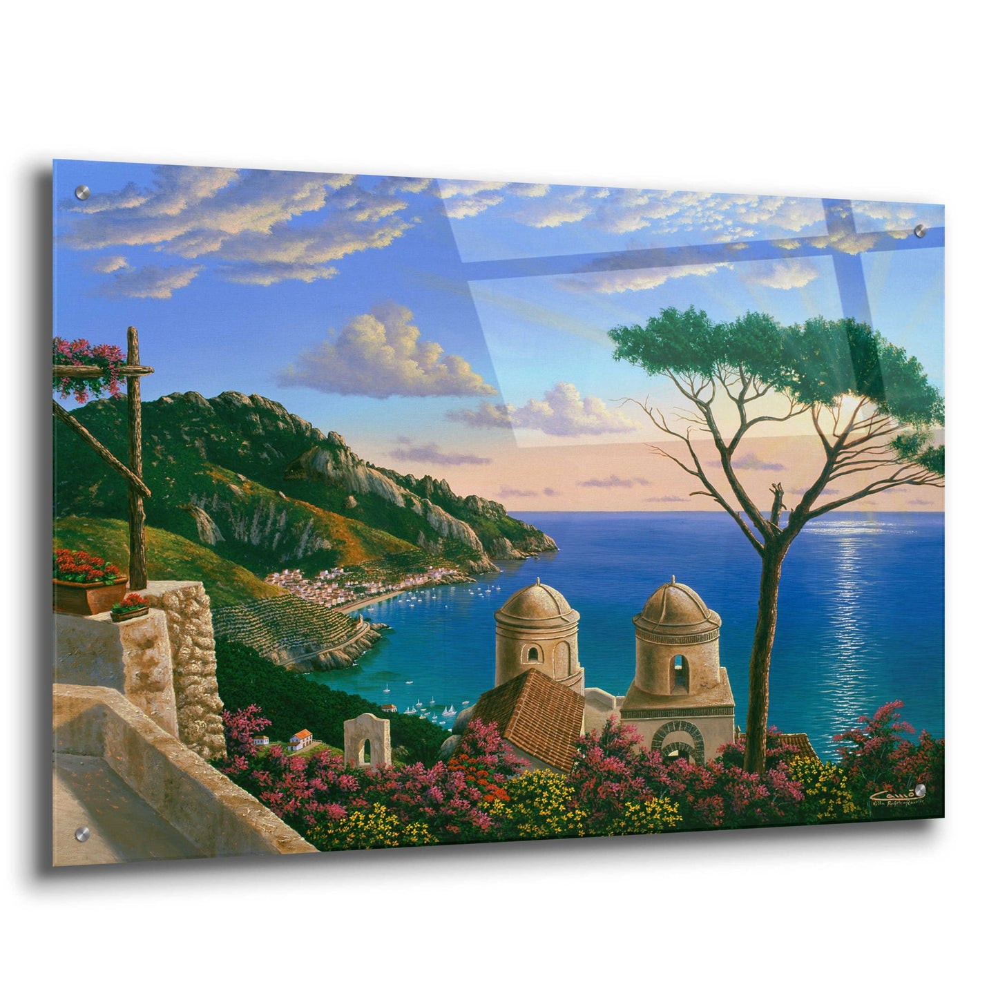 Epic Art 'Villa Rufolo, Italy' by Eduardo Camoes, Acrylic Glass Wall Art,36x24