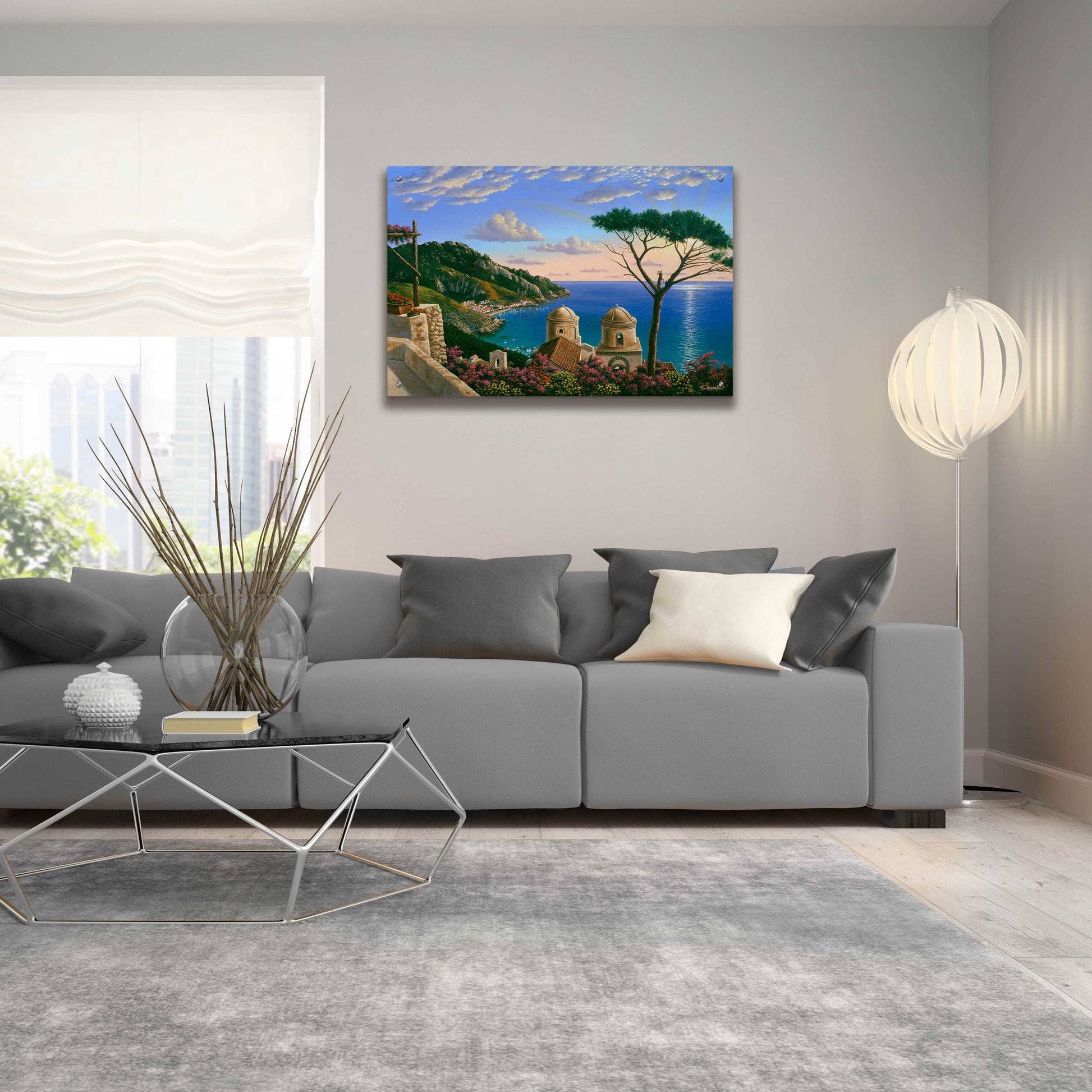 Epic Art 'Villa Rufolo, Italy' by Eduardo Camoes, Acrylic Glass Wall Art,36x24