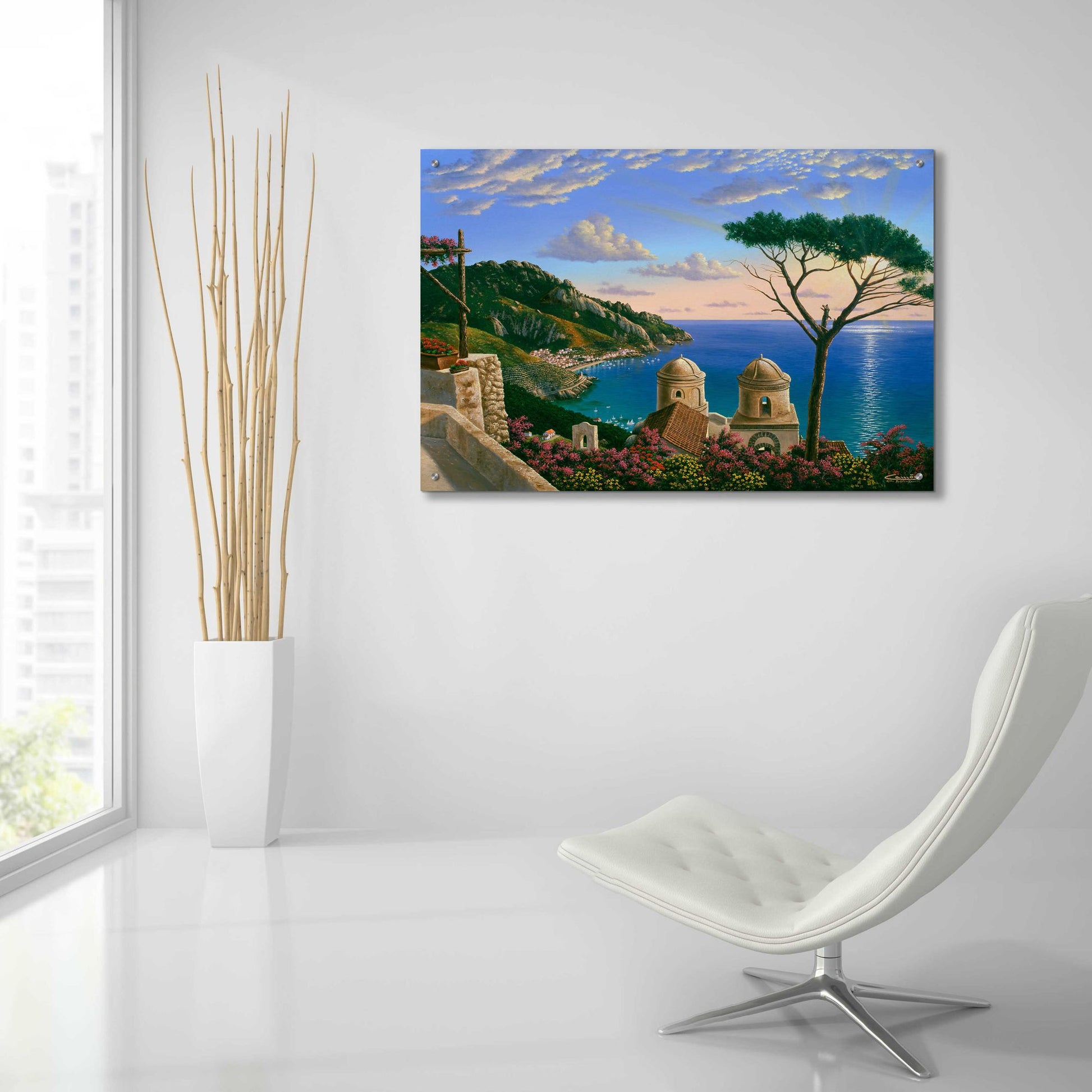 Epic Art 'Villa Rufolo, Italy' by Eduardo Camoes, Acrylic Glass Wall Art,36x24