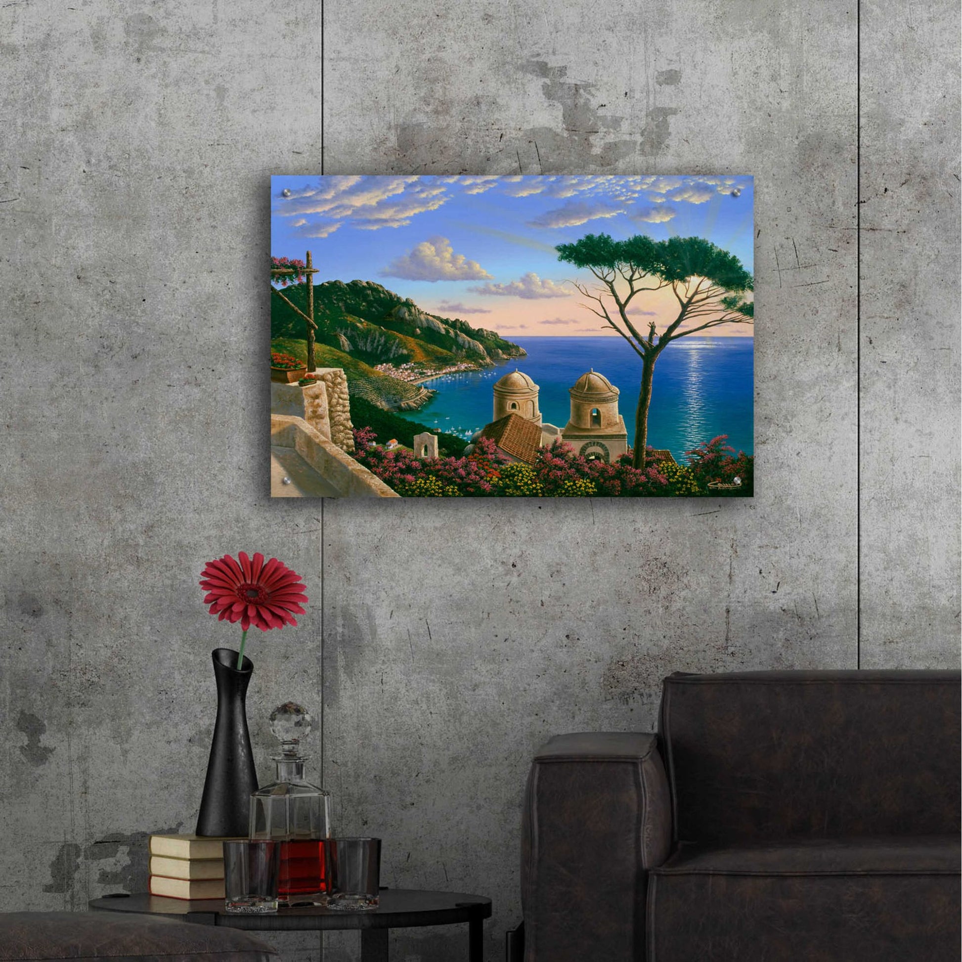 Epic Art 'Villa Rufolo, Italy' by Eduardo Camoes, Acrylic Glass Wall Art,36x24