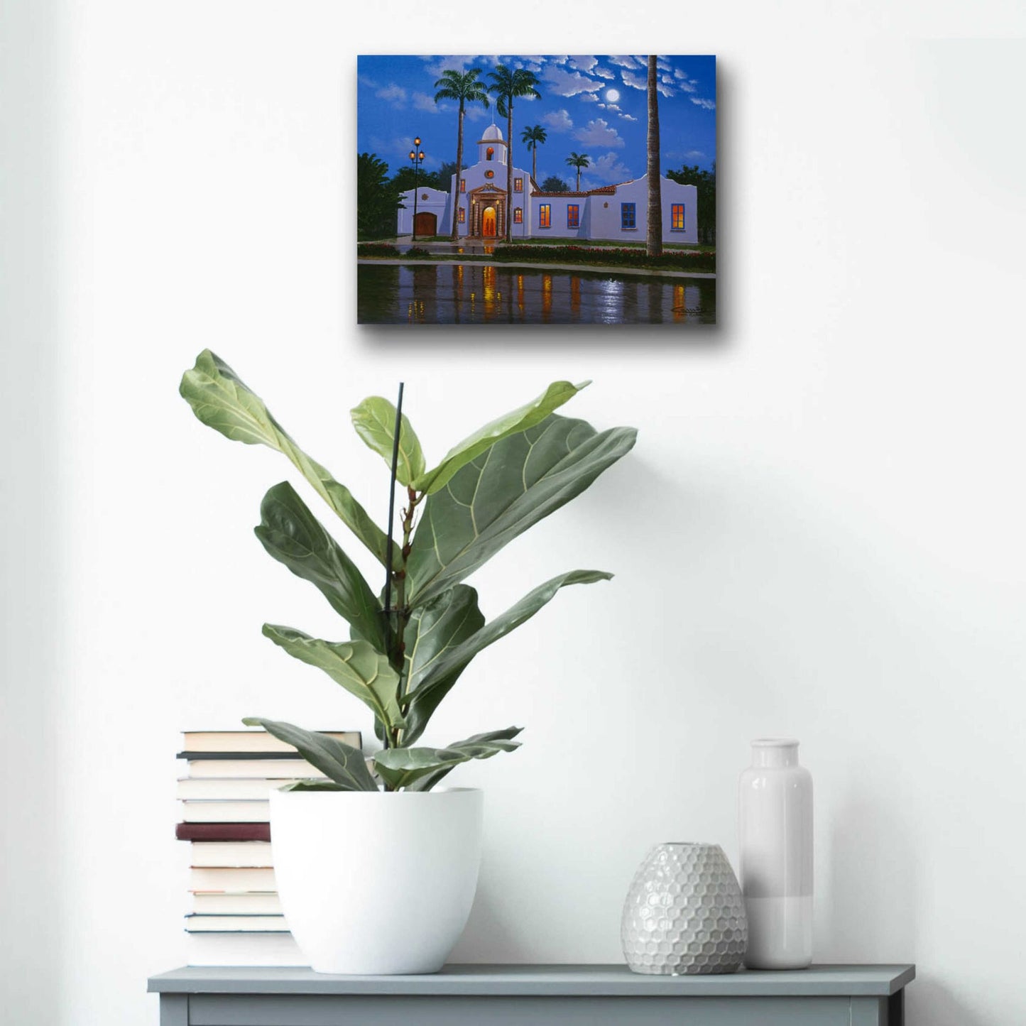 Epic Art 'Boca Raton Town Hall, FL' by Eduardo Camoes, Acrylic Glass Wall Art,16x12