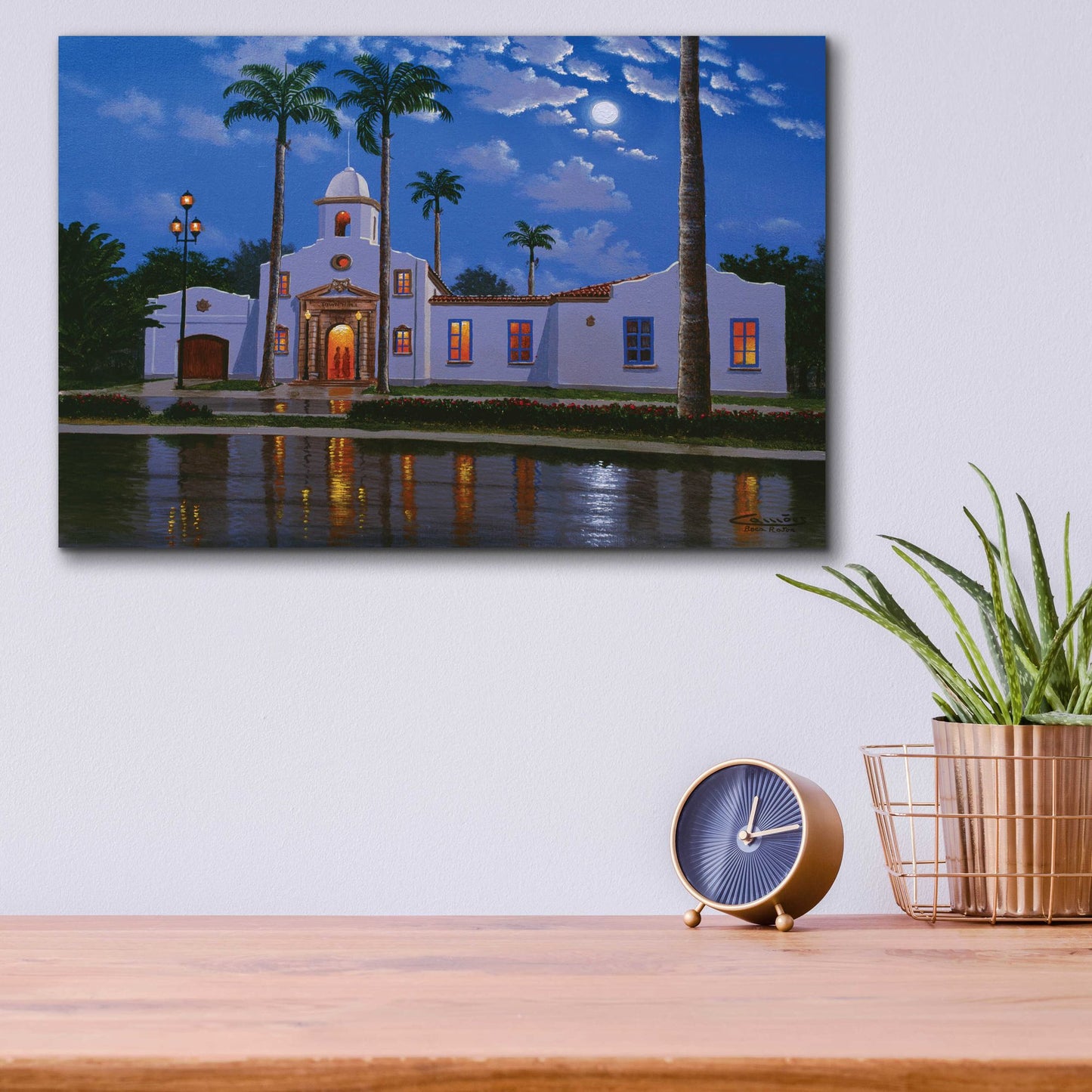 Epic Art 'Boca Raton Town Hall, FL' by Eduardo Camoes, Acrylic Glass Wall Art,16x12