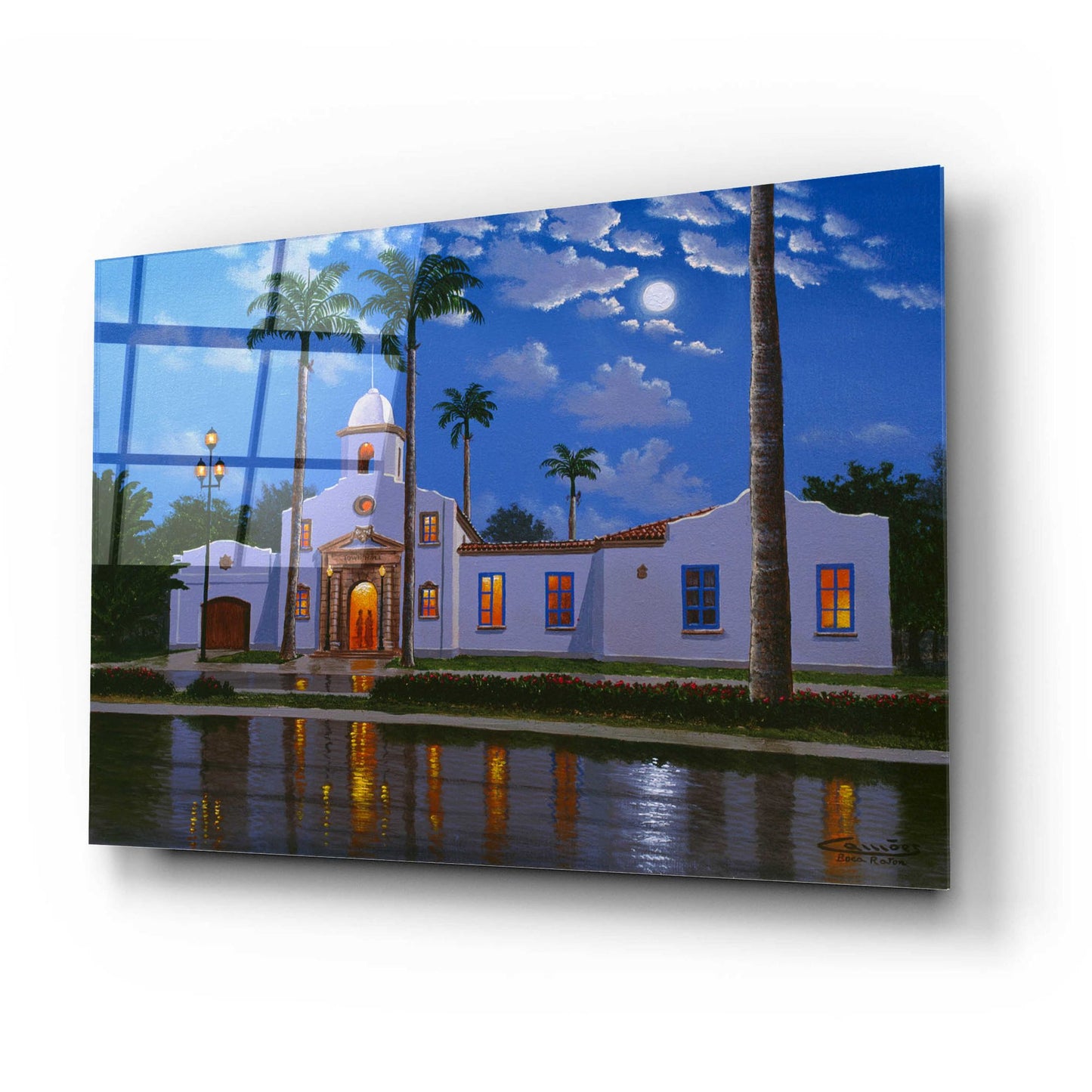 Epic Art 'Boca Raton Town Hall, FL' by Eduardo Camoes, Acrylic Glass Wall Art,24x16