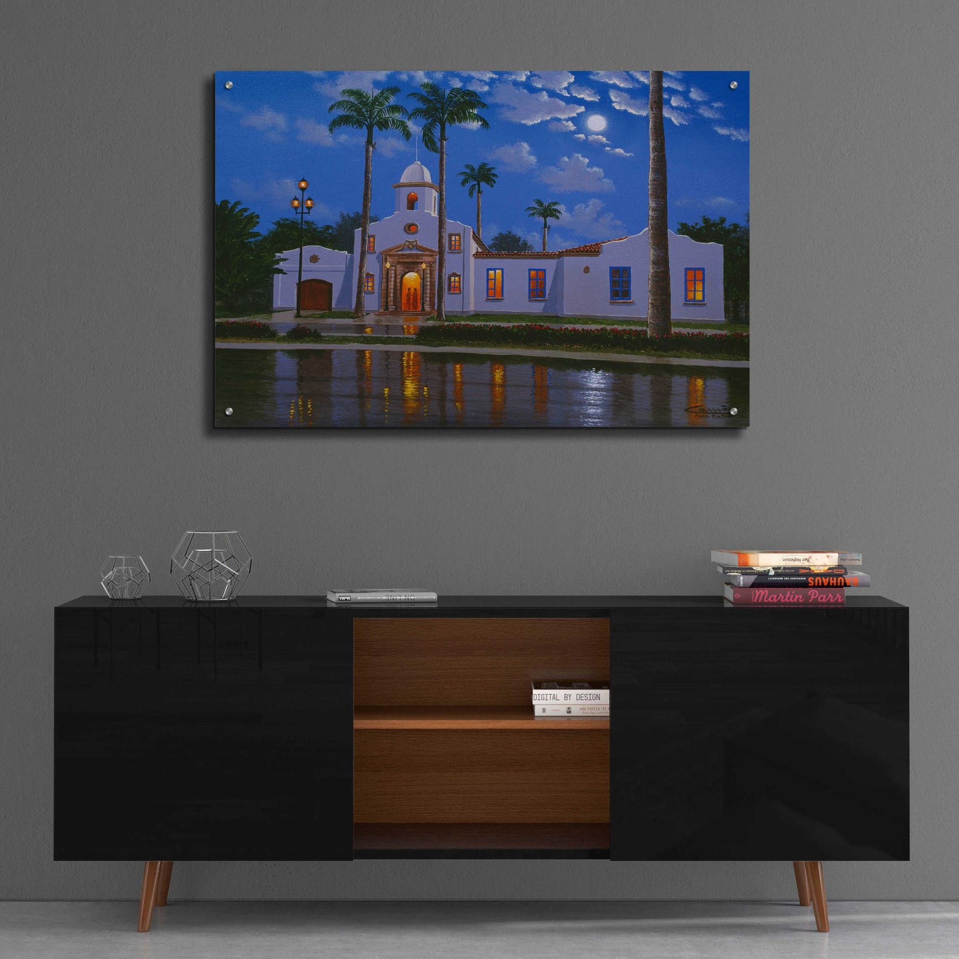 Epic Art 'Boca Raton Town Hall, FL' by Eduardo Camoes, Acrylic Glass Wall Art,36x24