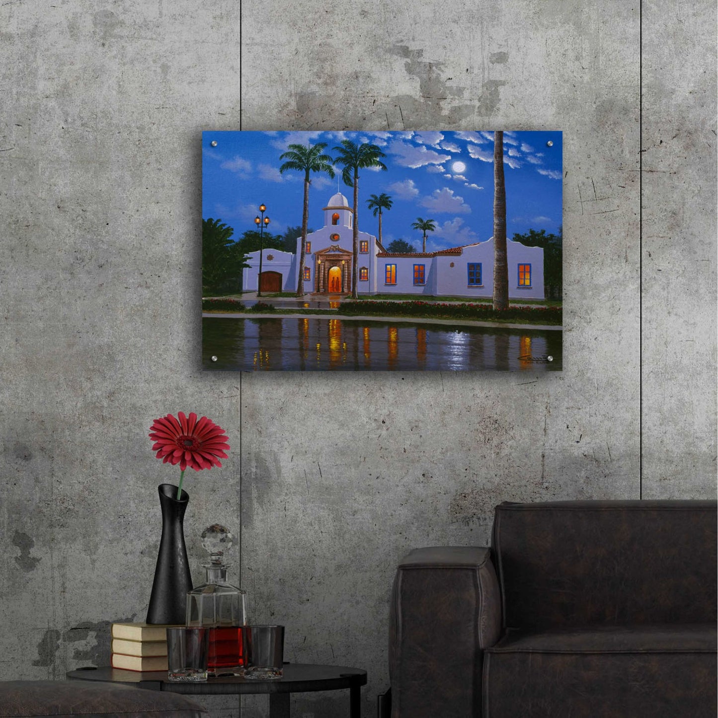 Epic Art 'Boca Raton Town Hall, FL' by Eduardo Camoes, Acrylic Glass Wall Art,36x24