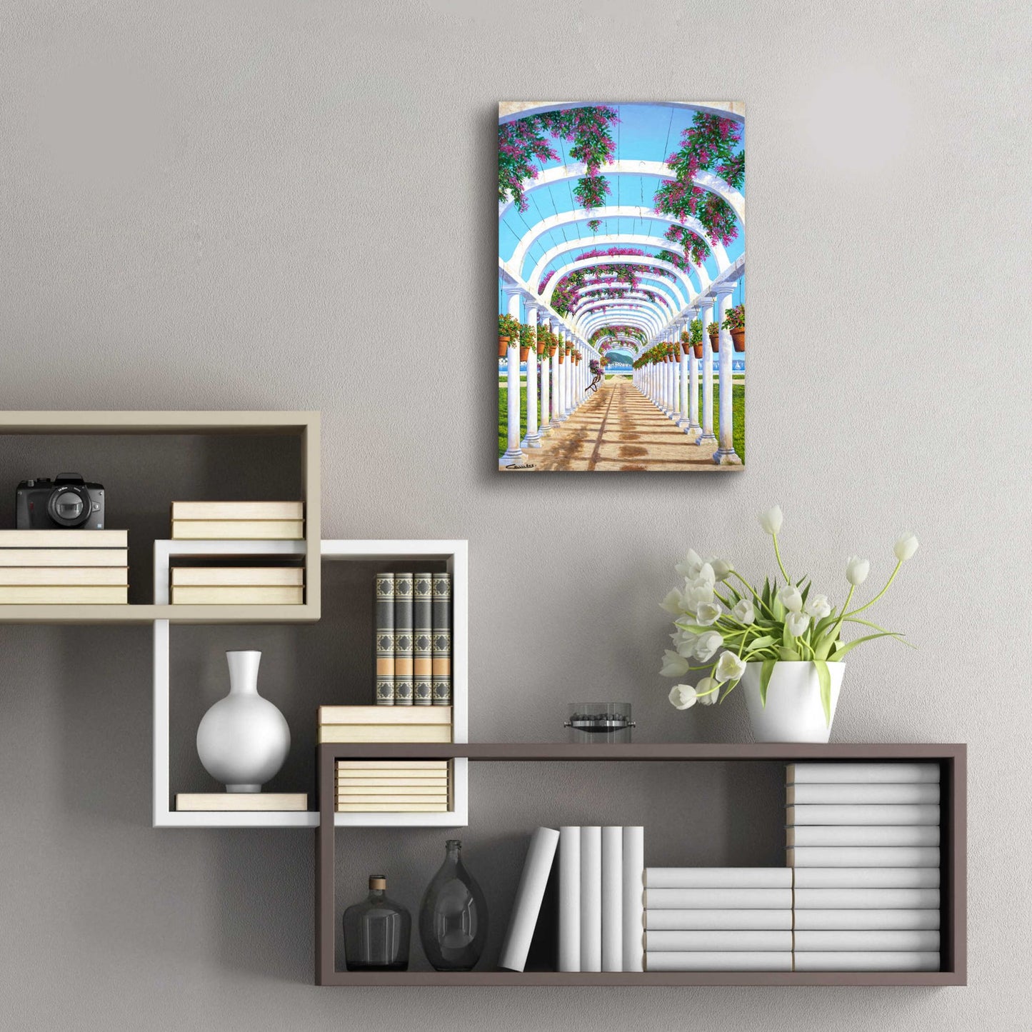 Epic Art 'Arches' by Eduardo Camoes, Acrylic Glass Wall Art,16x24