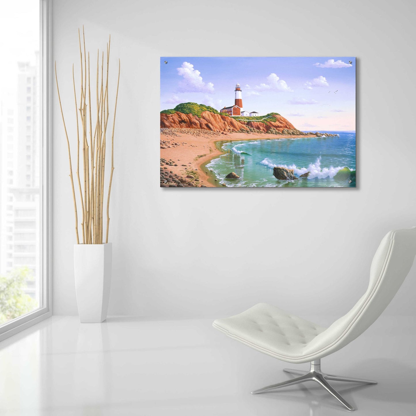 Epic Art 'Montauk Point, NY' by Eduardo Camoes, Acrylic Glass Wall Art,36x24