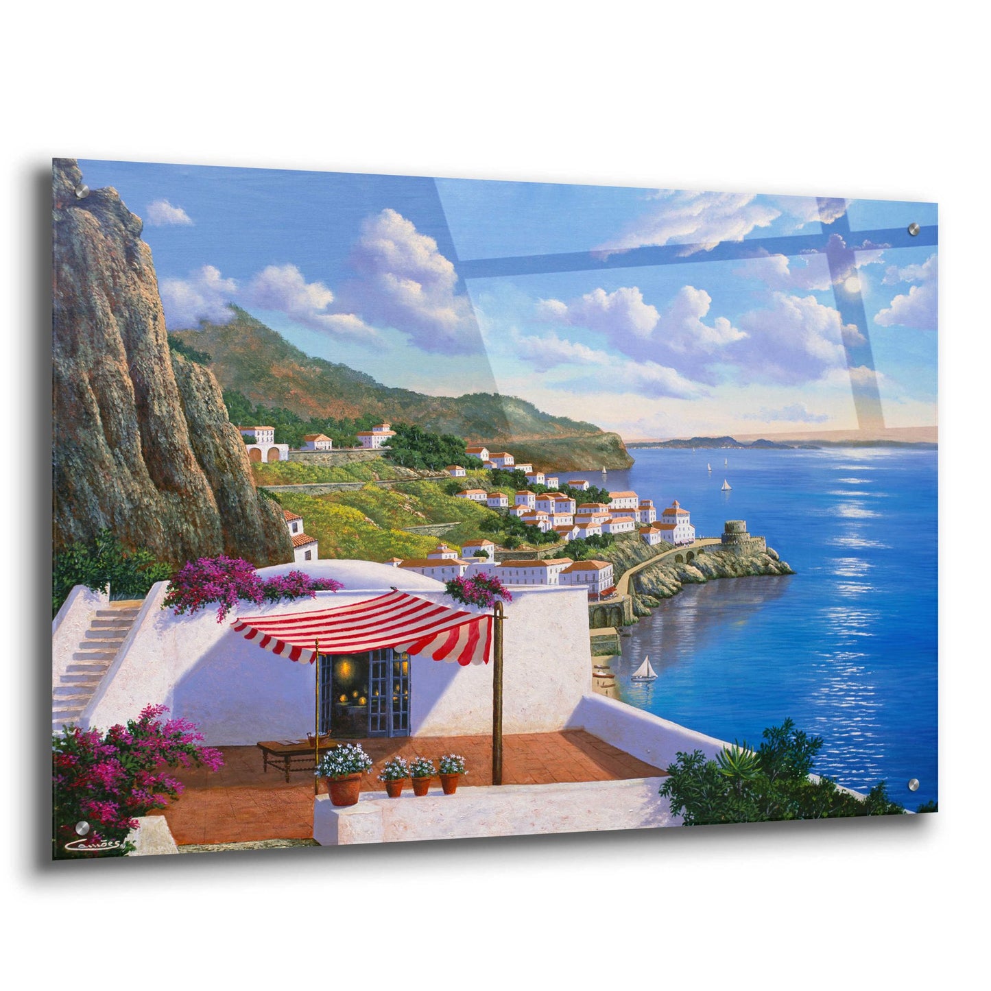 Epic Art 'Amalfi, Italy' by Eduardo Camoes, Acrylic Glass Wall Art,36x24