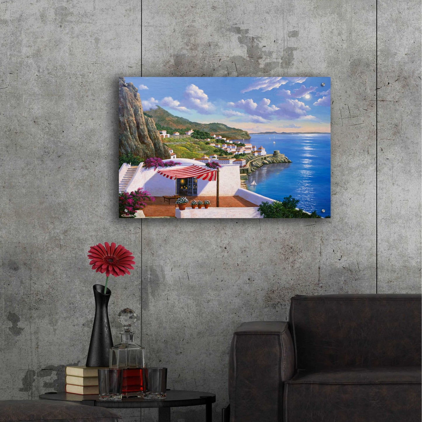 Epic Art 'Amalfi, Italy' by Eduardo Camoes, Acrylic Glass Wall Art,36x24