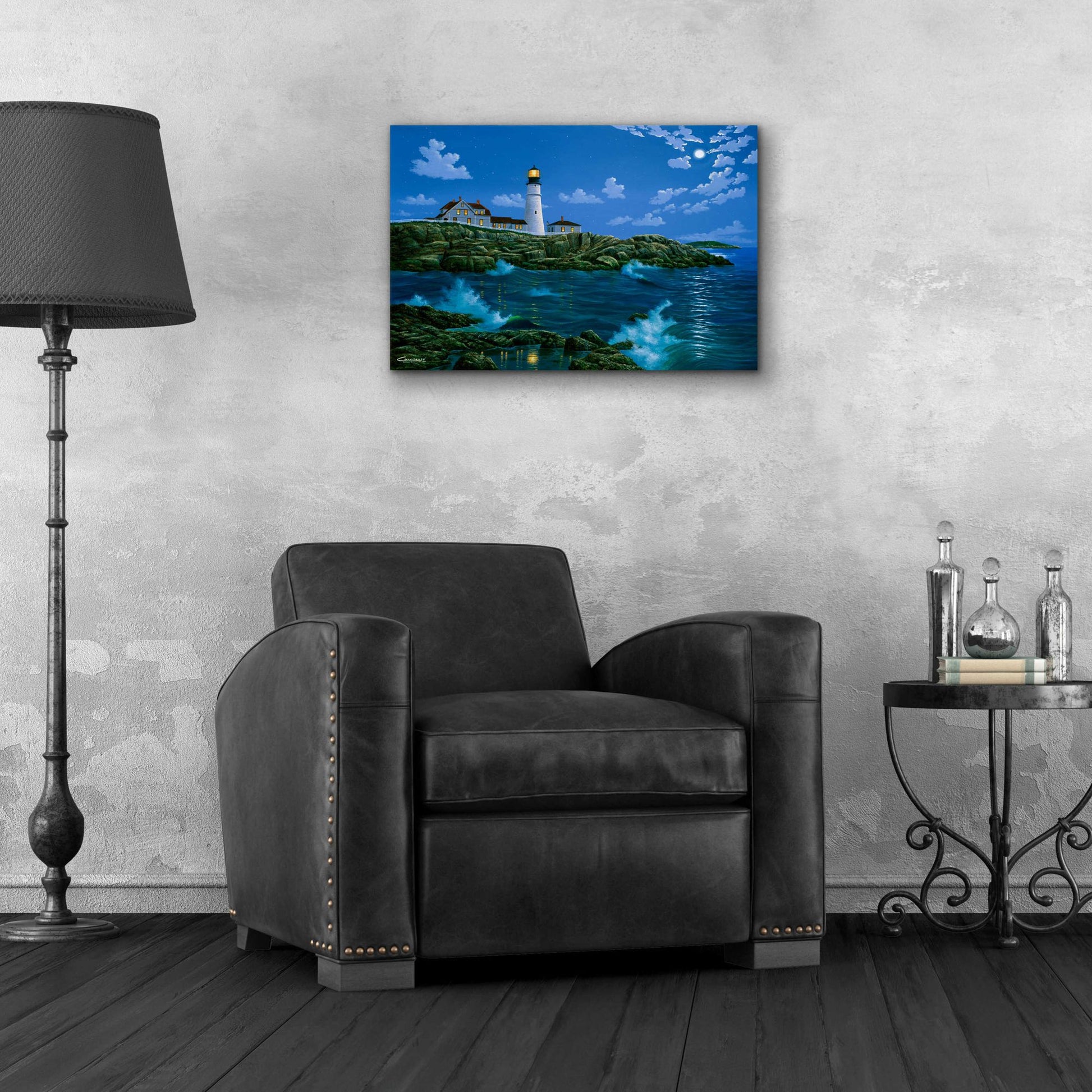 Epic Art 'Portland Head Light' by Eduardo Camoes, Acrylic Glass Wall Art,24x16