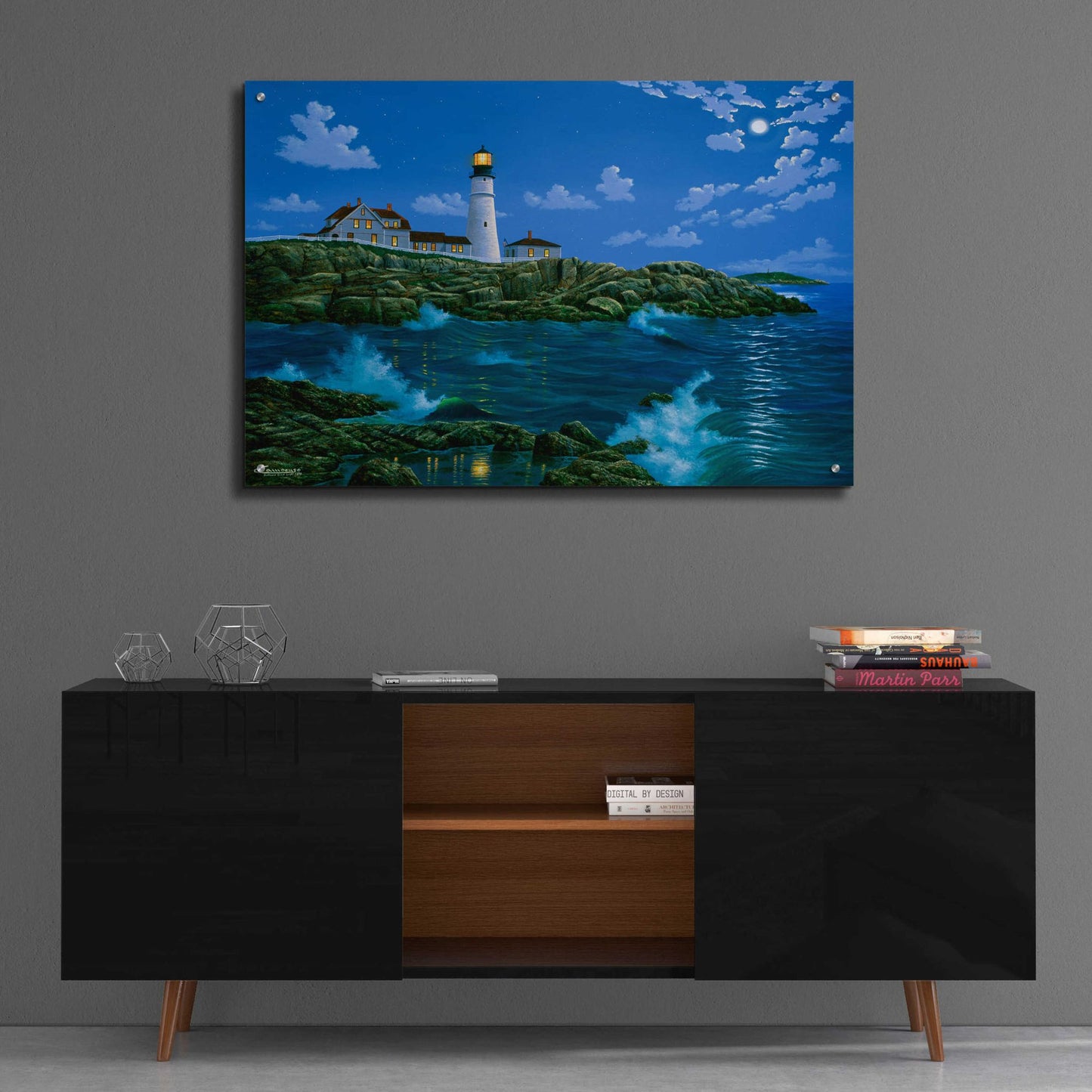 Epic Art 'Portland Head Light' by Eduardo Camoes, Acrylic Glass Wall Art,36x24