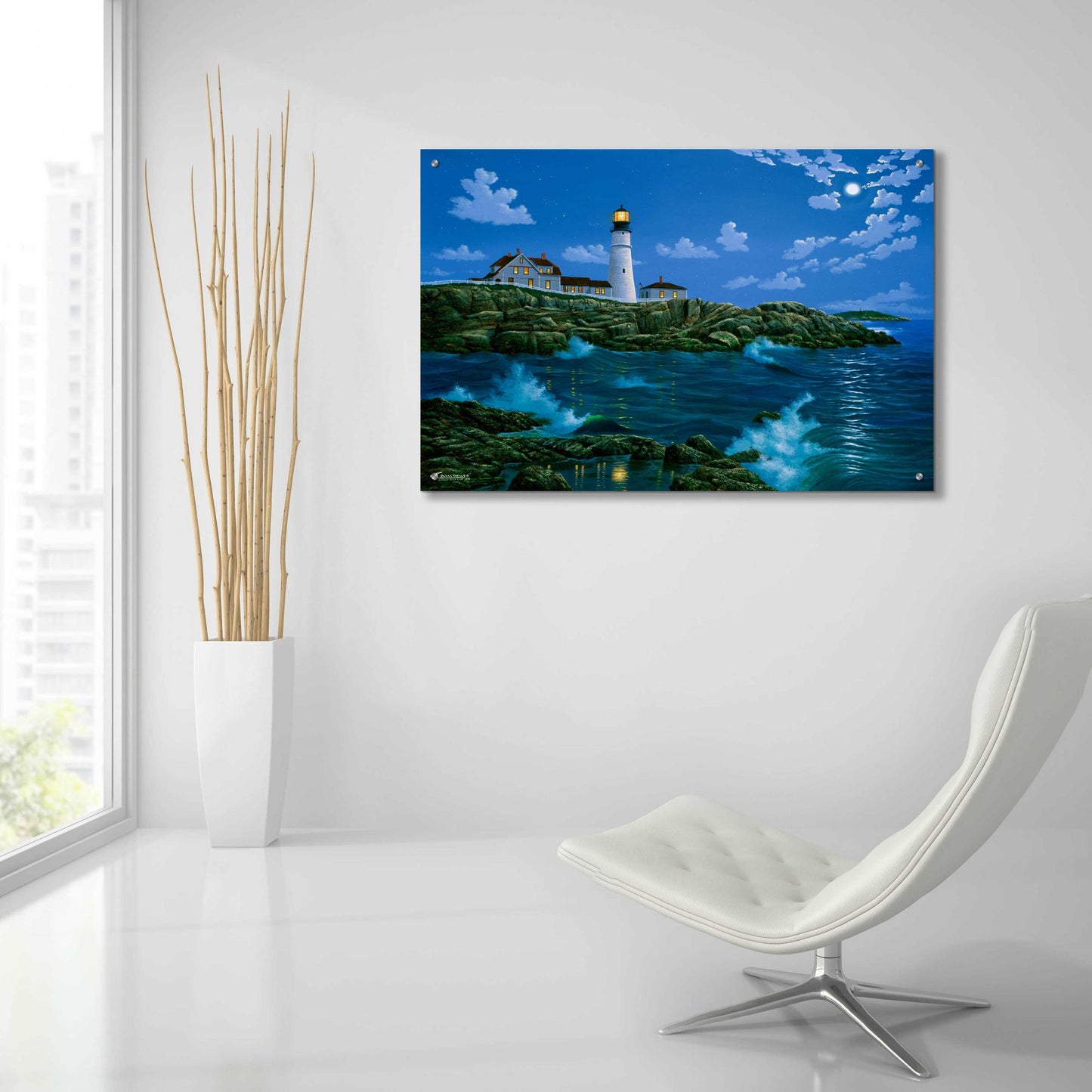 Epic Art 'Portland Head Light' by Eduardo Camoes, Acrylic Glass Wall Art,36x24