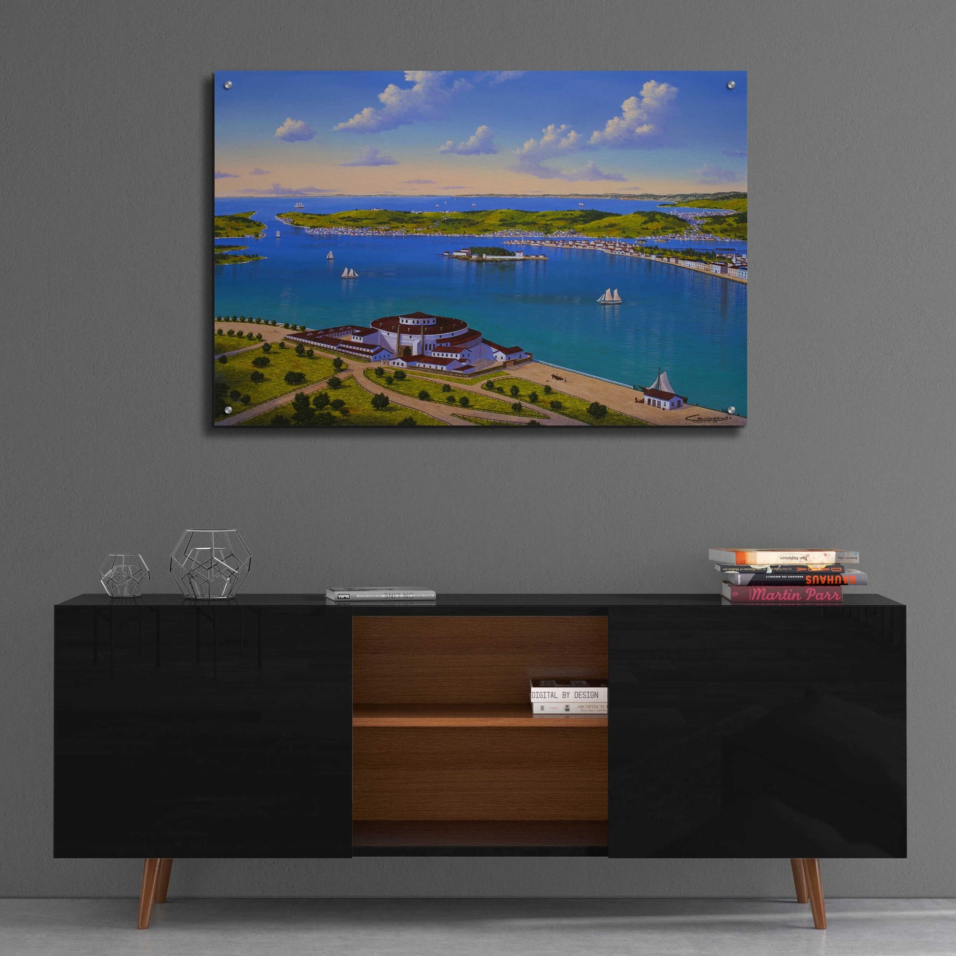 Epic Art 'The Battery, NY' by Eduardo Camoes, Acrylic Glass Wall Art,36x24