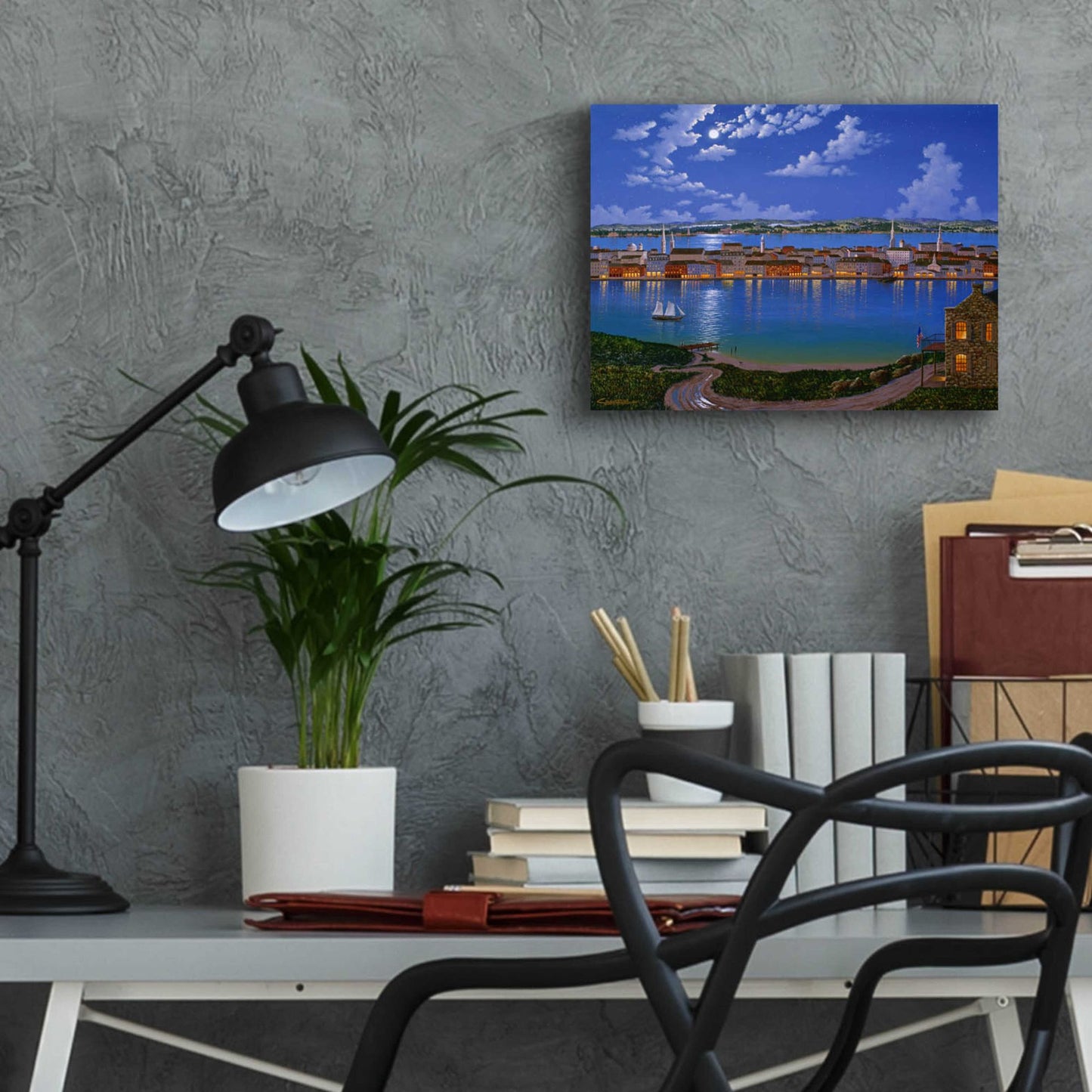 Epic Art 'New York From Brooklyn Heights 2' by Eduardo Camoes, Acrylic Glass Wall Art,16x12