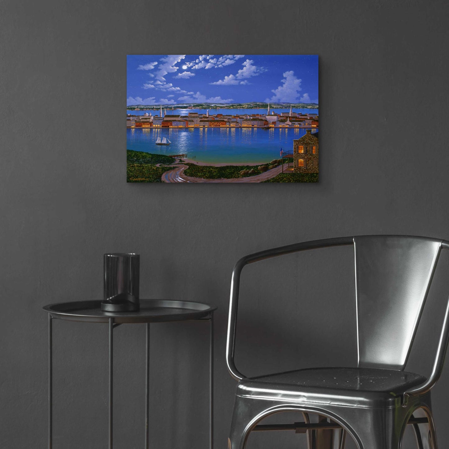 Epic Art 'New York From Brooklyn Heights 2' by Eduardo Camoes, Acrylic Glass Wall Art,24x16