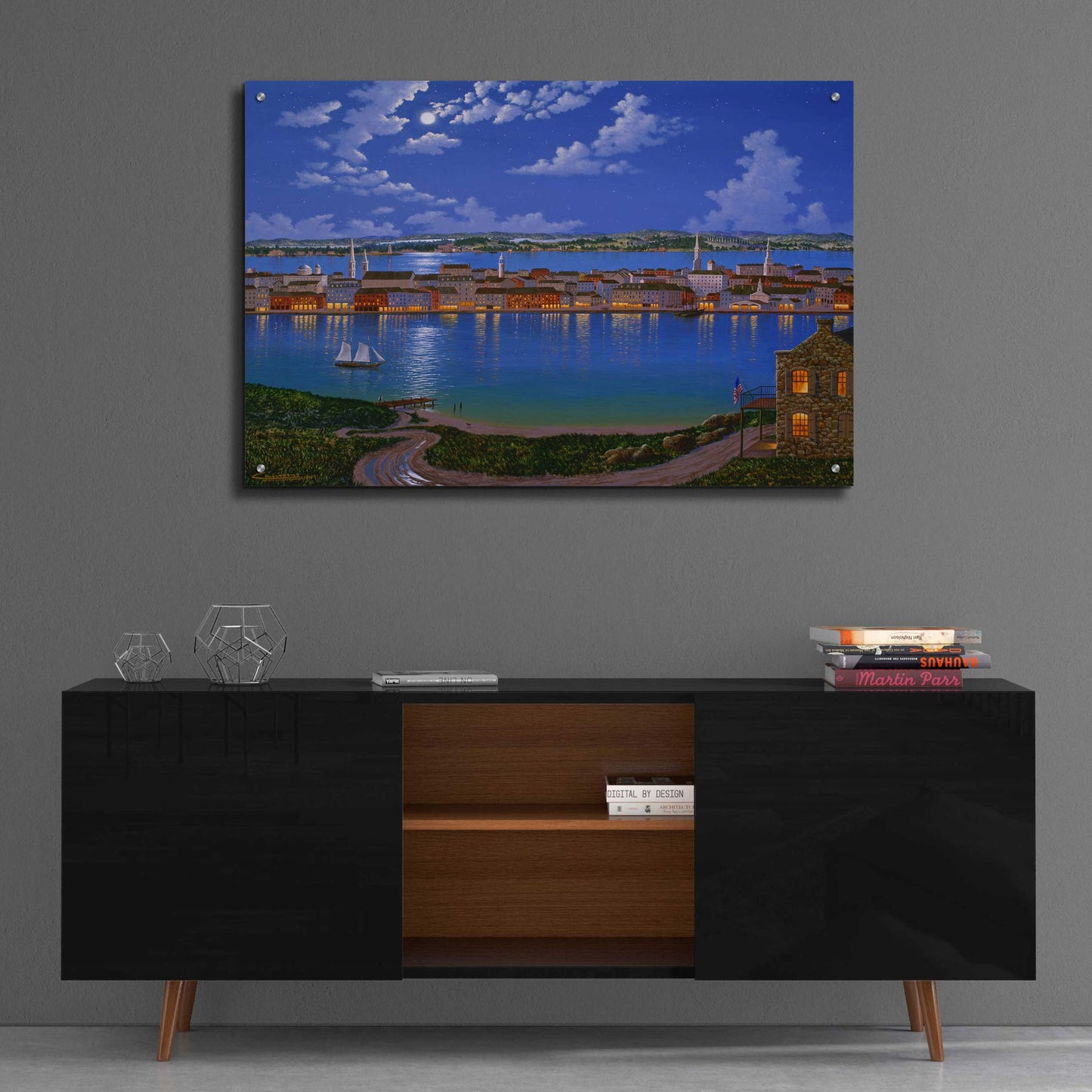 Epic Art 'New York From Brooklyn Heights 2' by Eduardo Camoes, Acrylic Glass Wall Art,36x24