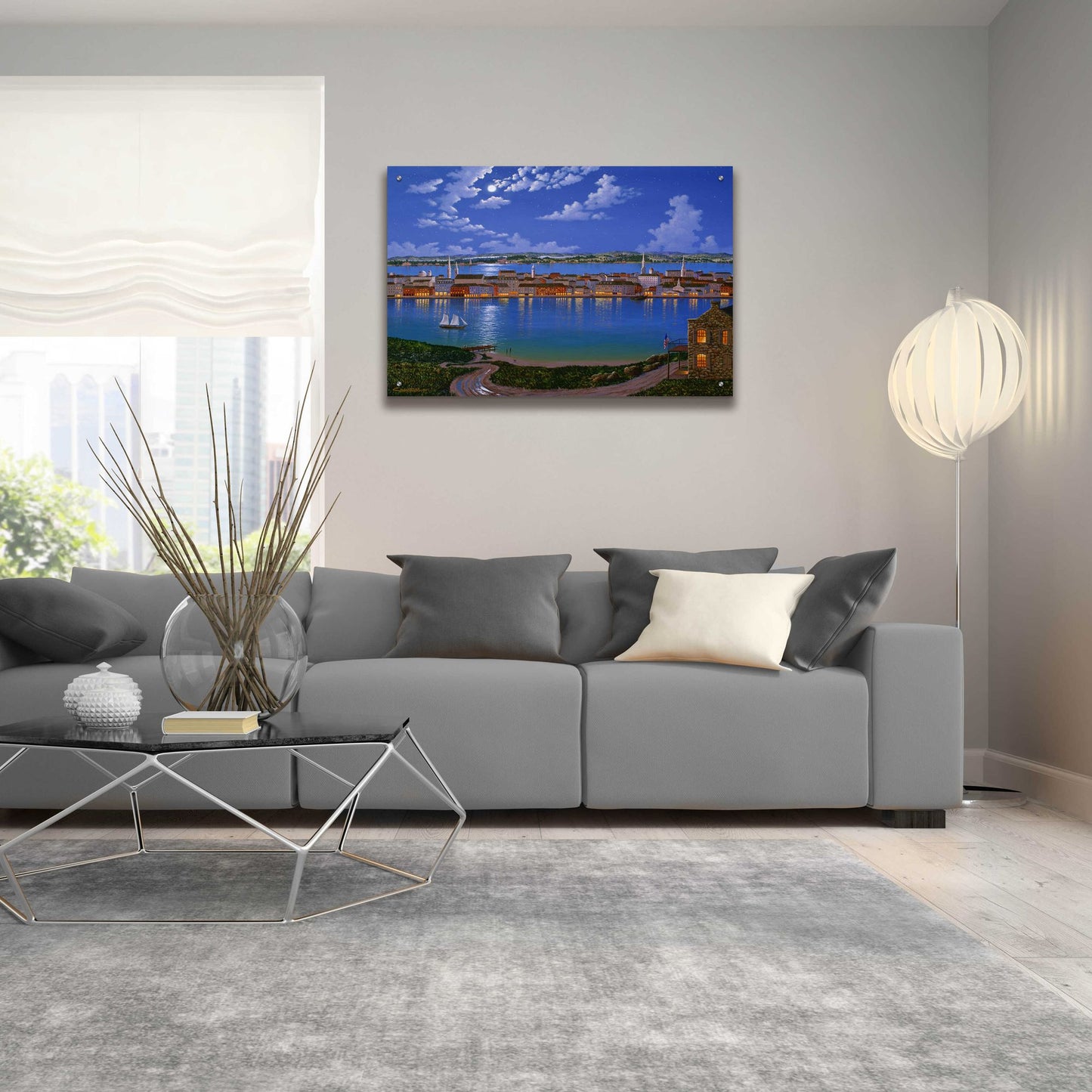 Epic Art 'New York From Brooklyn Heights 2' by Eduardo Camoes, Acrylic Glass Wall Art,36x24